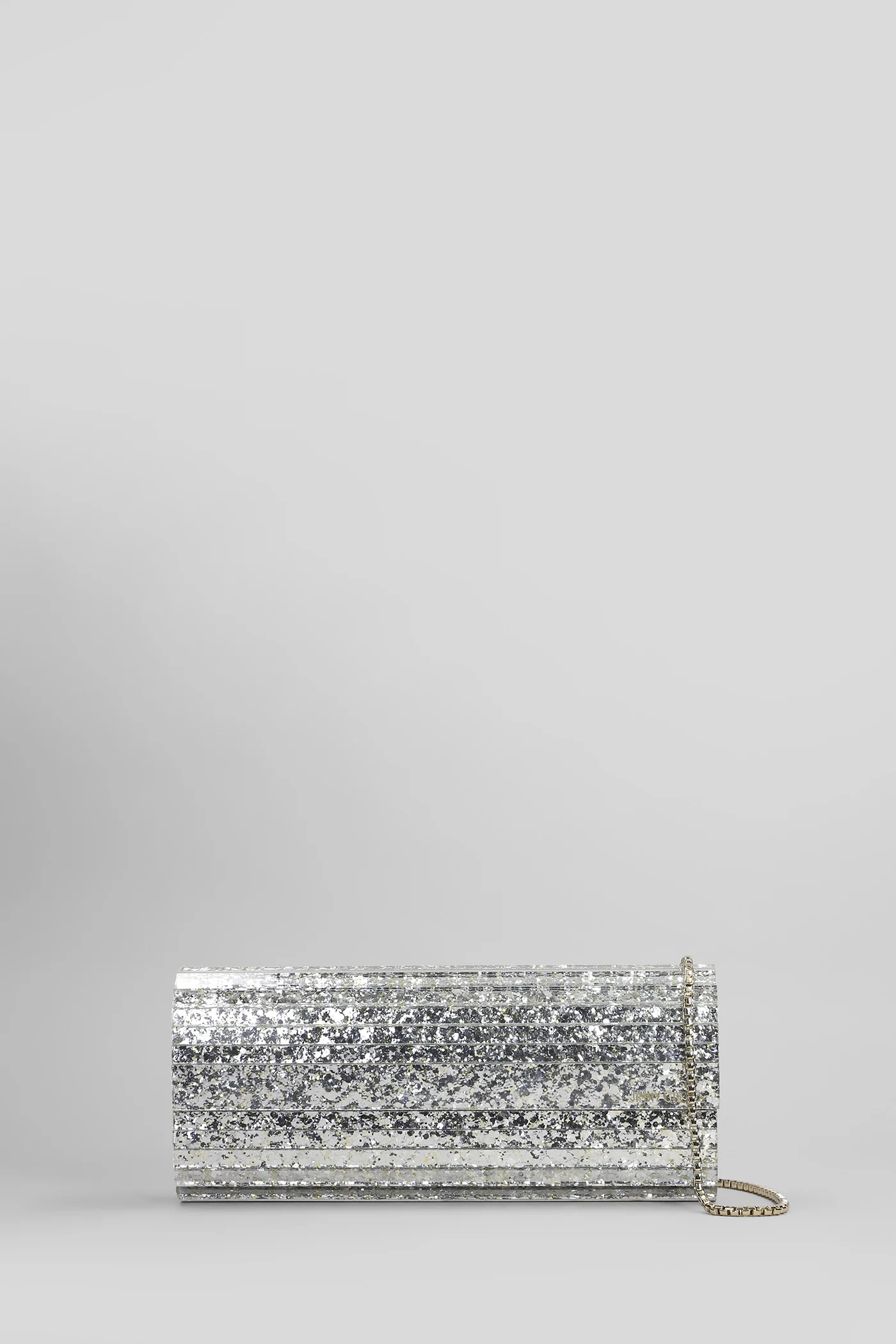 Sweetie Clutch in silver acrylic