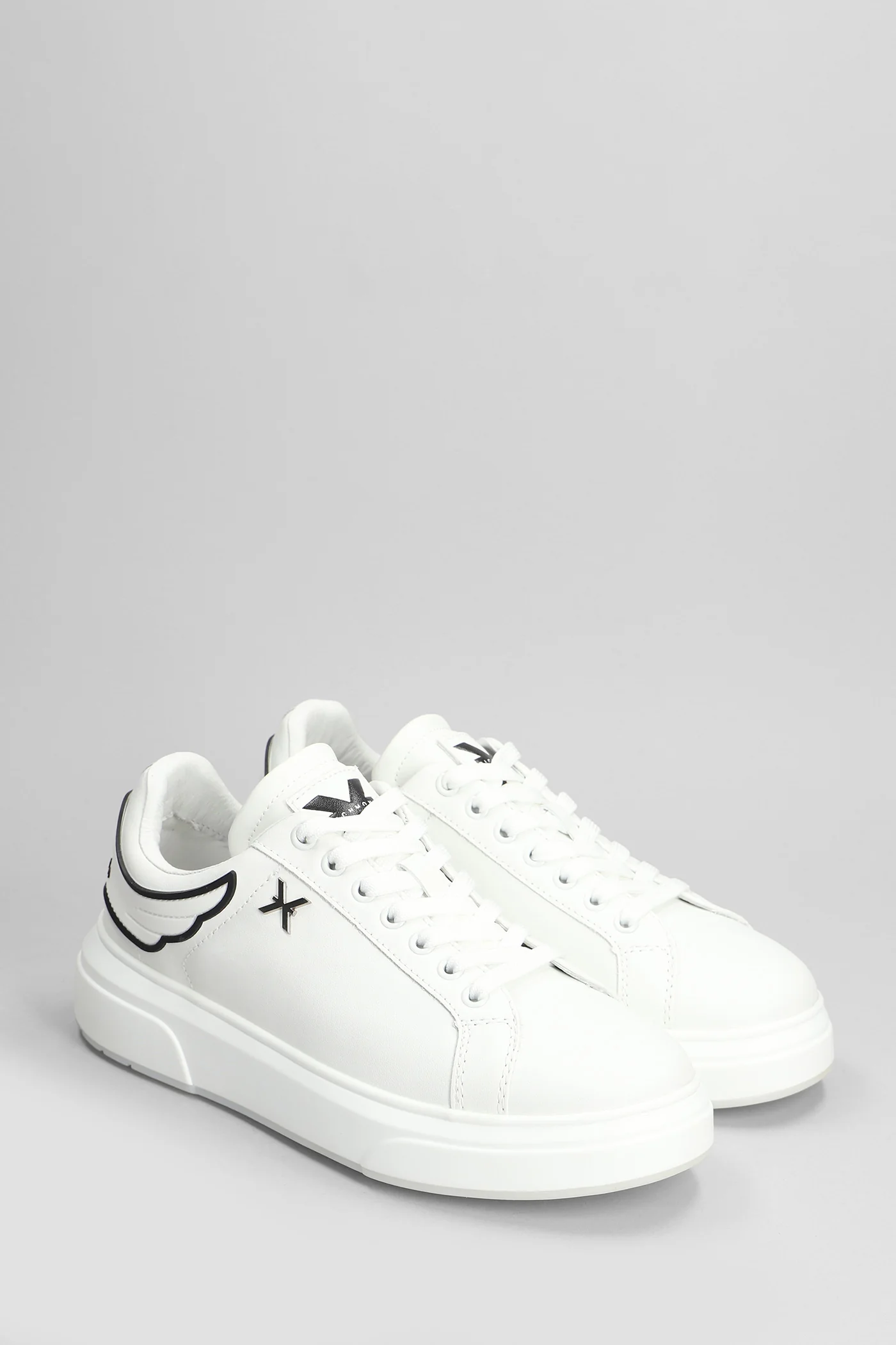 Sneakers in white leather - Image 2