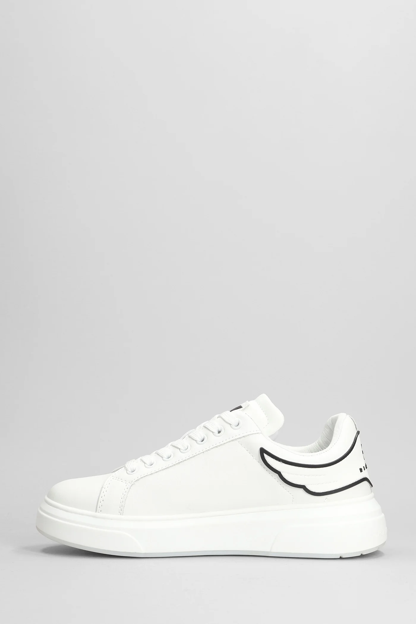 Sneakers in white leather - Image 3