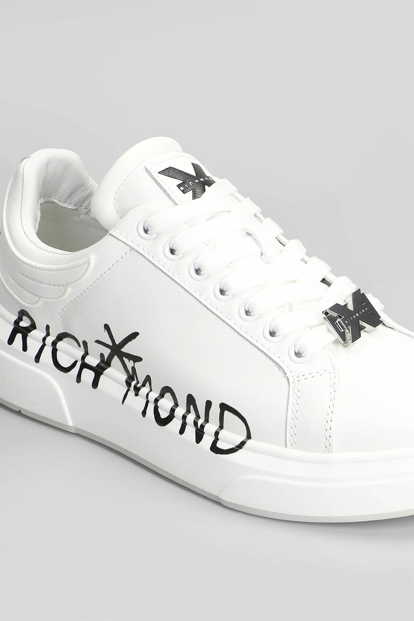 Sneakers in white leather - Image 5