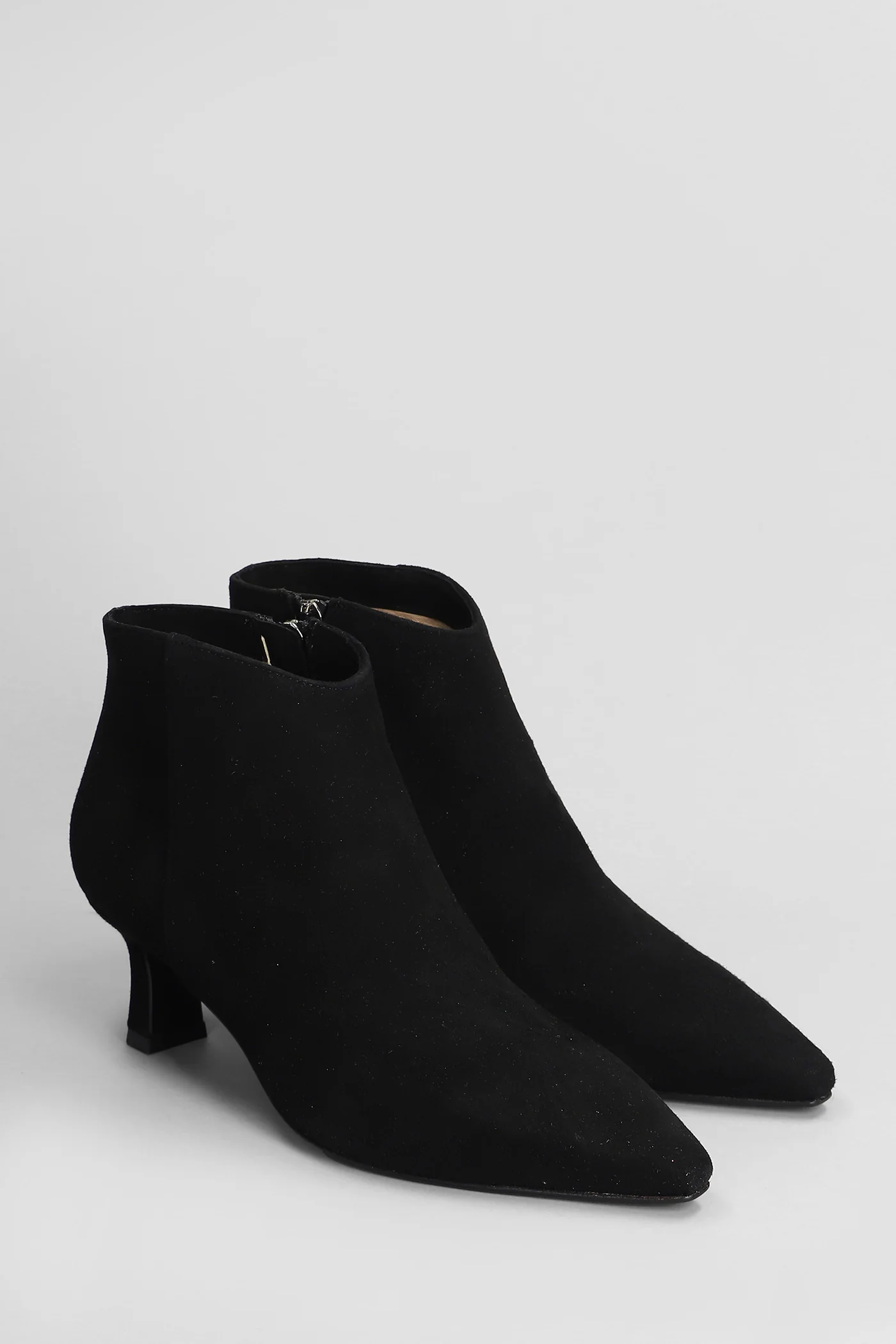 High heels Ankle boots in black suede - Image 2