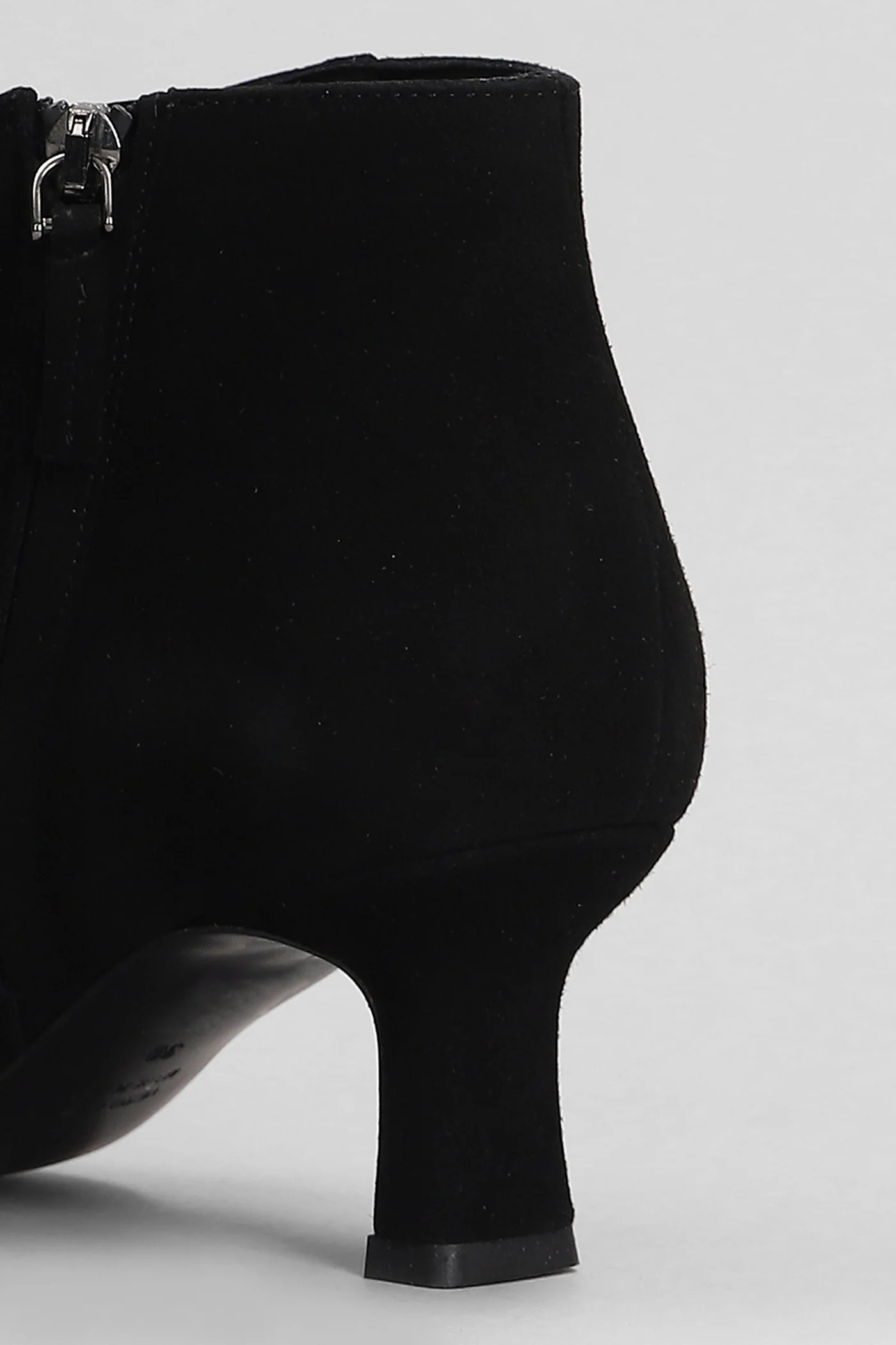 High heels Ankle boots in black suede - Image 5