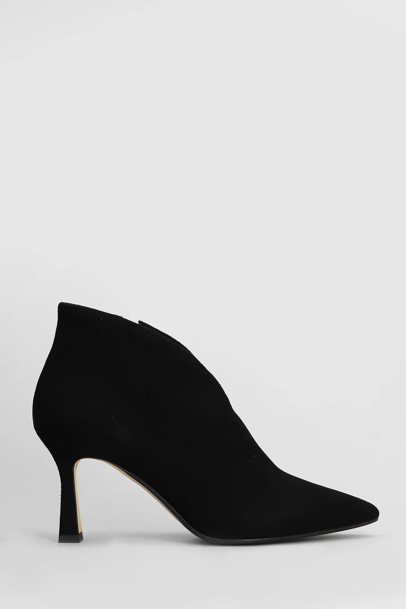 High heels Ankle boots in black suede