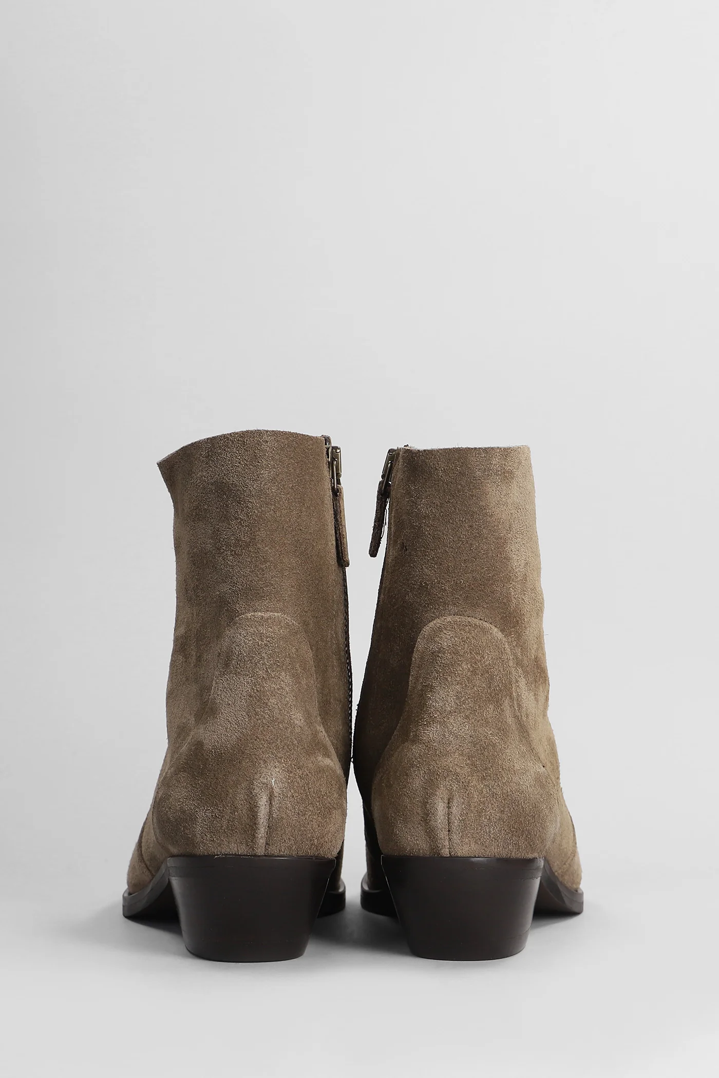 High heels Ankle boots in brown suede - Image 4