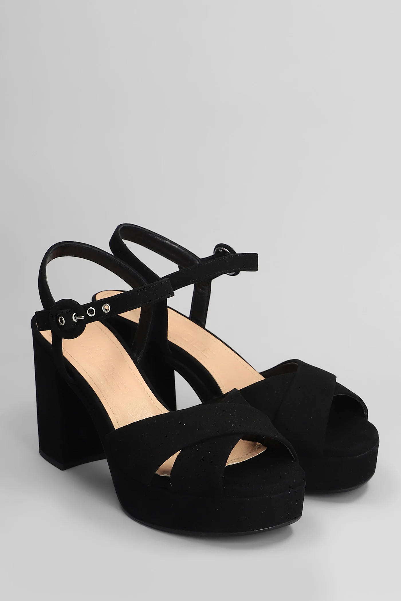Sandals in black suede - Image 2