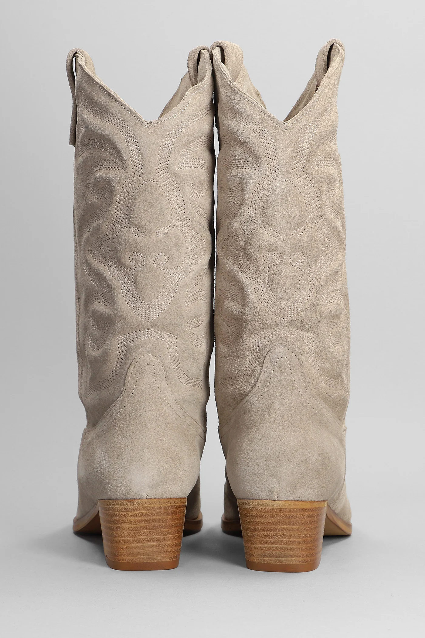 texan Ankle boots in beige suede - Image 4