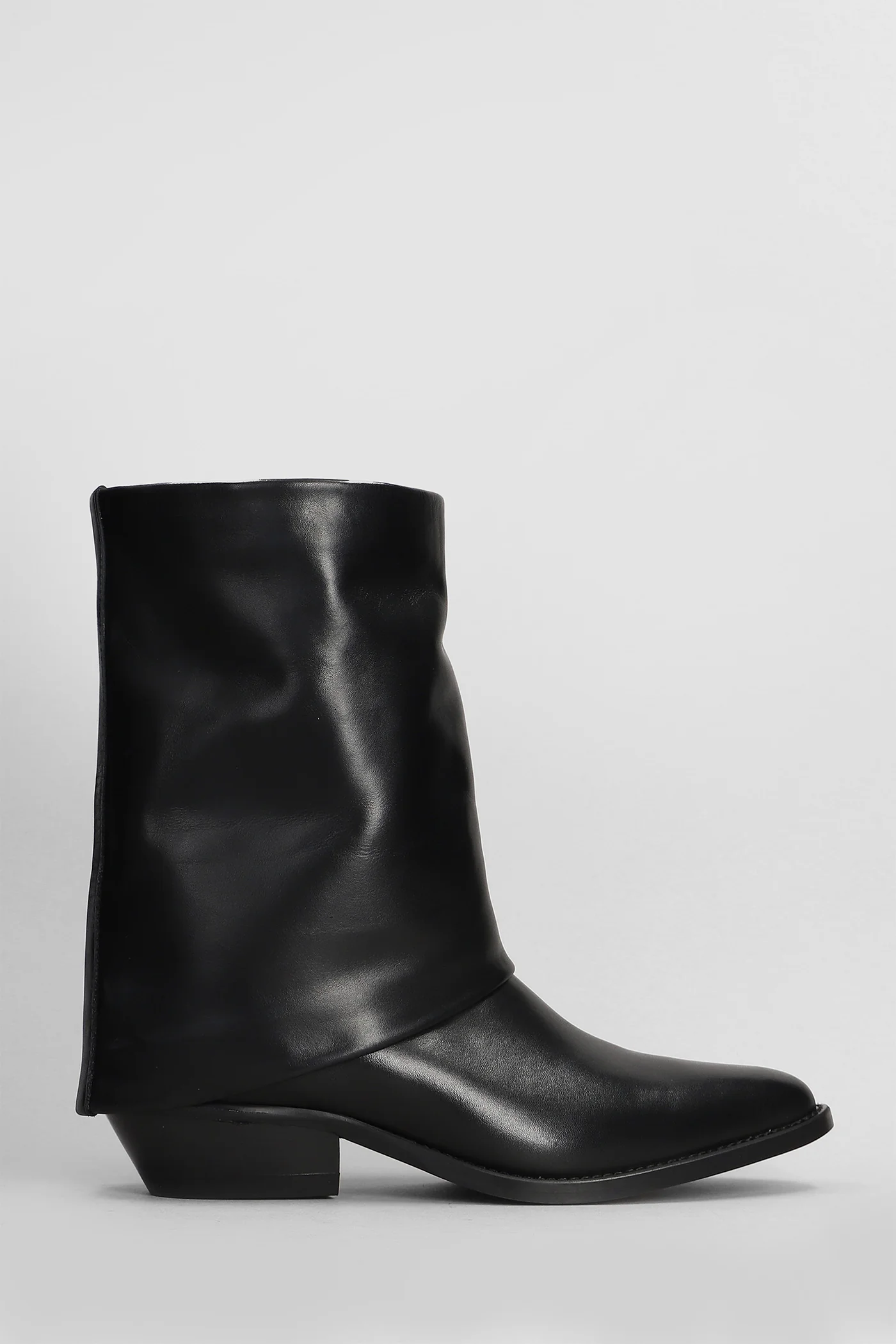 texan Ankle boots in black leather