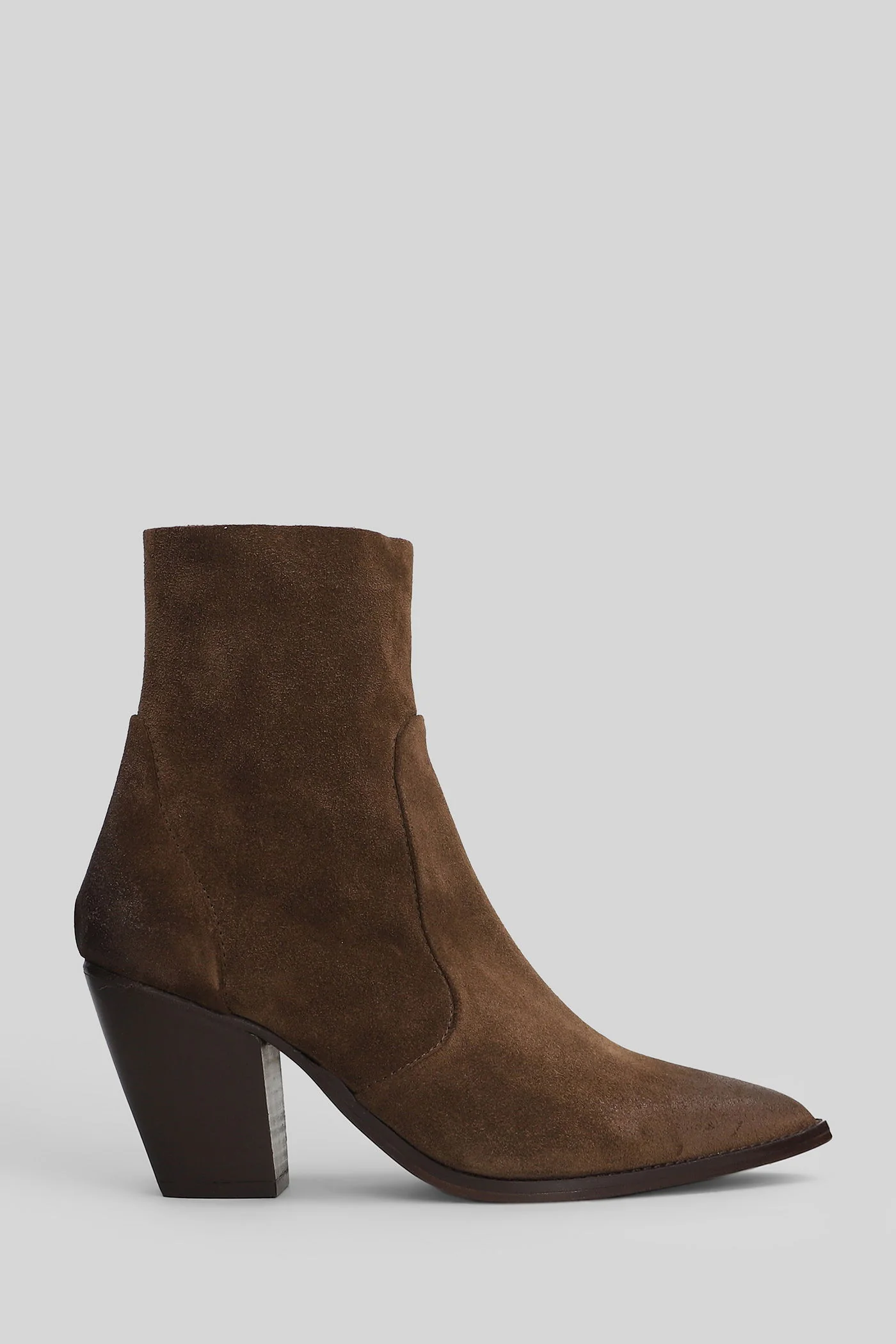 texan Ankle boots in brown suede