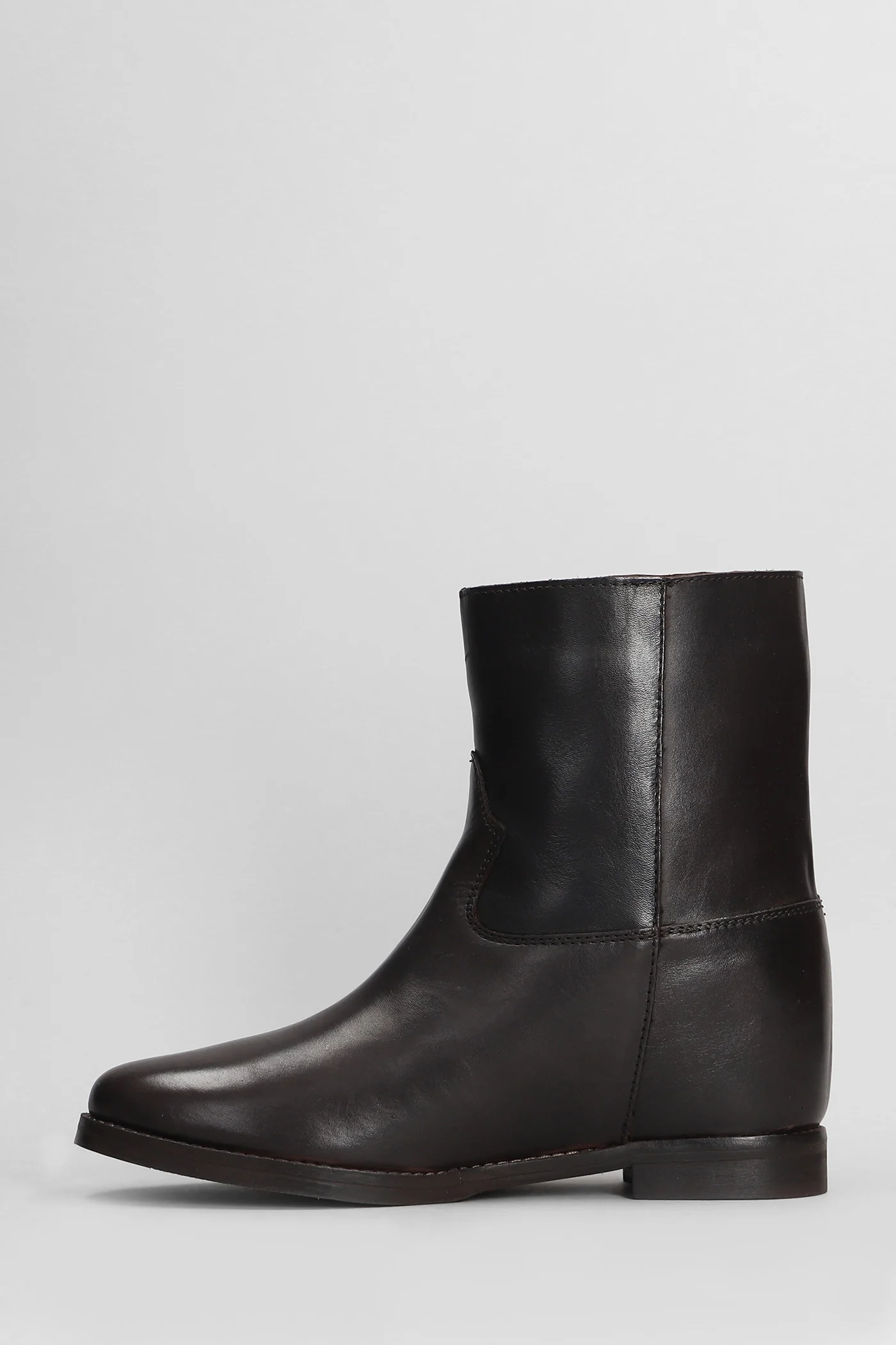 texan Ankle boots in dark brown leather - Image 3