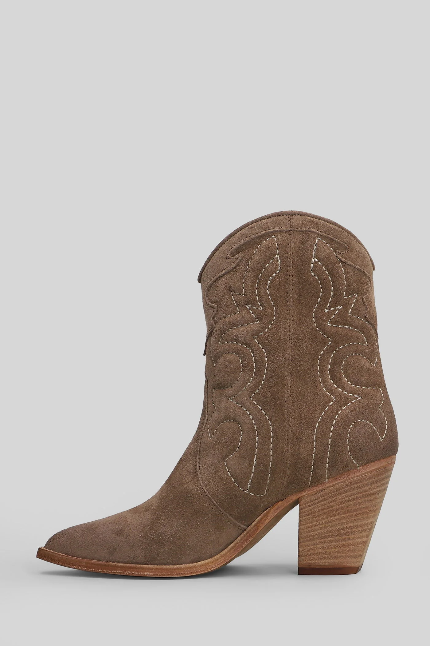 texan Ankle boots in taupe suede - Image 3