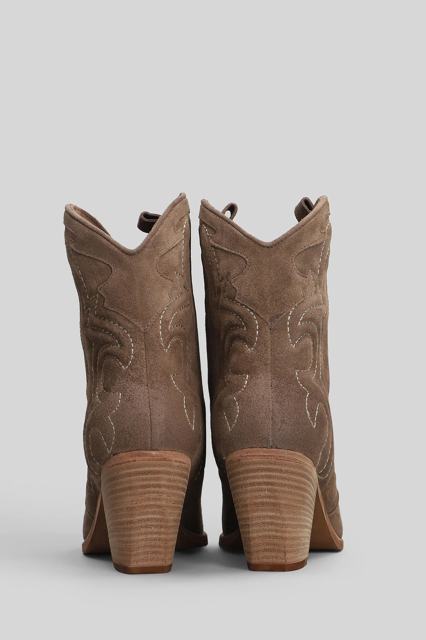 texan Ankle boots in taupe suede - Image 4