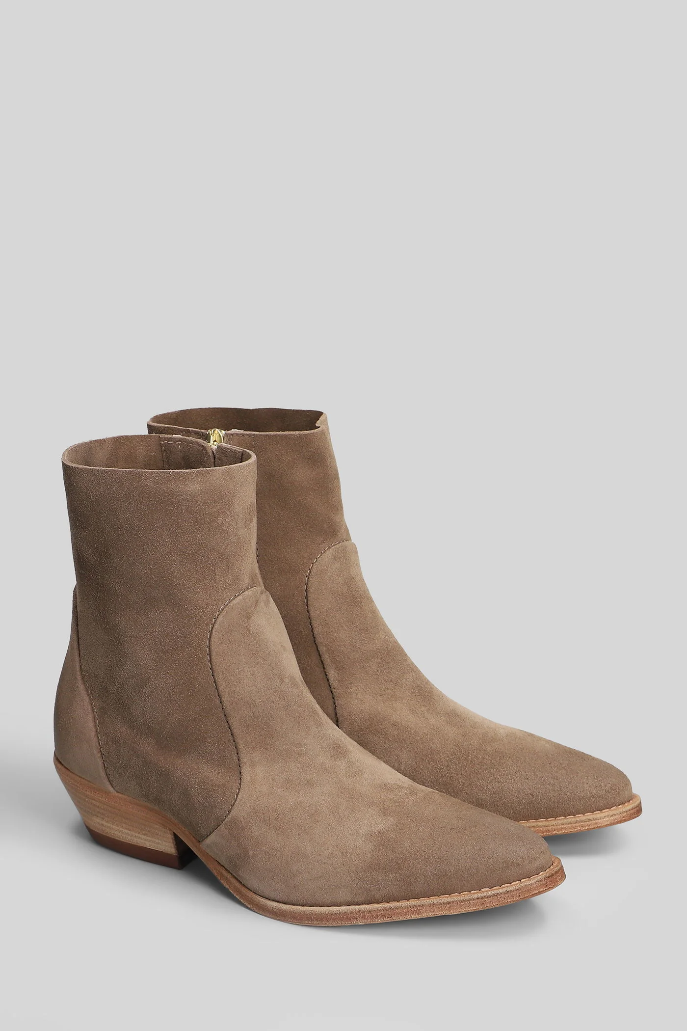 texan Ankle boots in taupe suede - Image 2