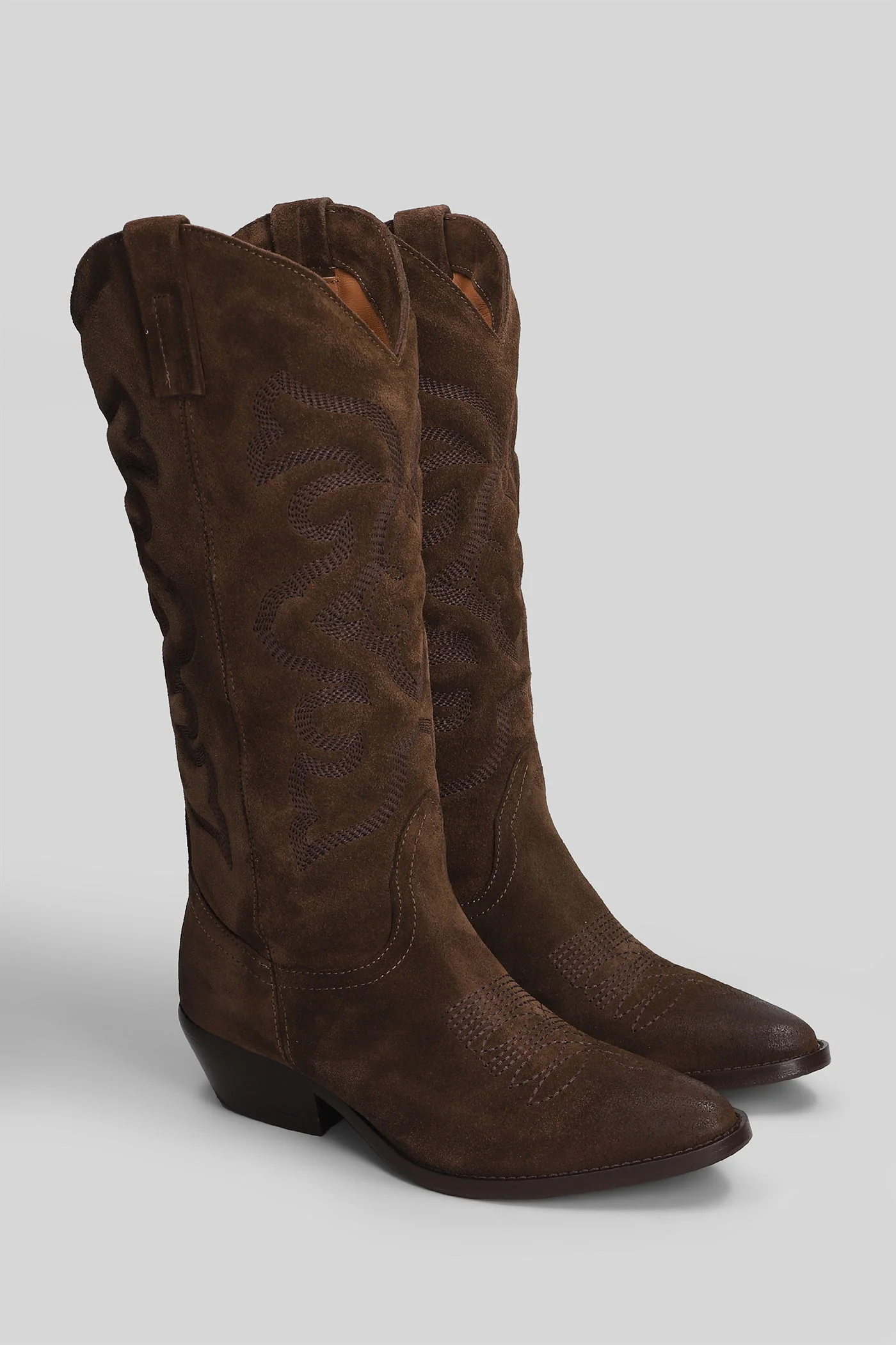 texan boots in brown suede - Image 2