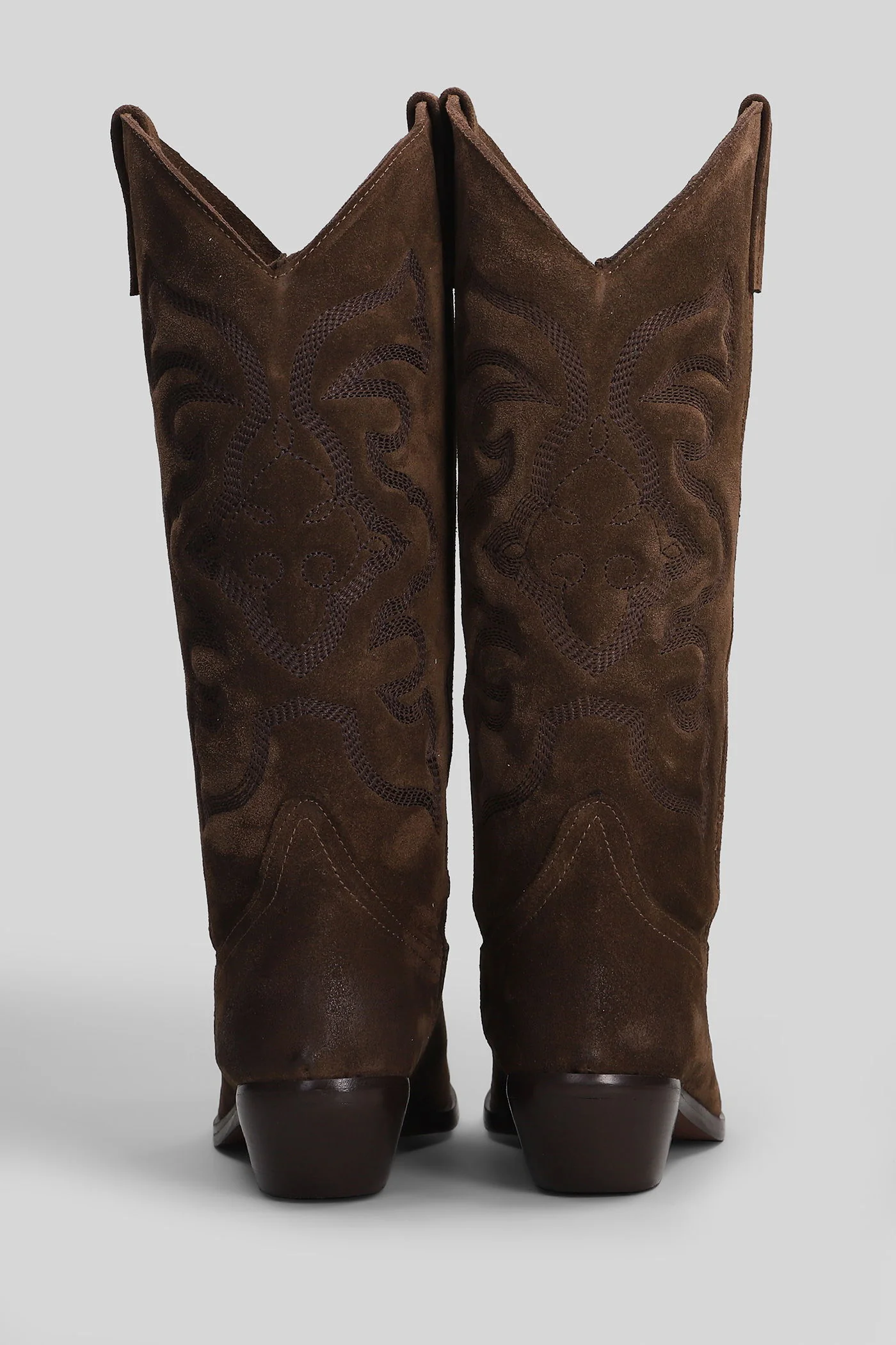 texan boots in brown suede - Image 4