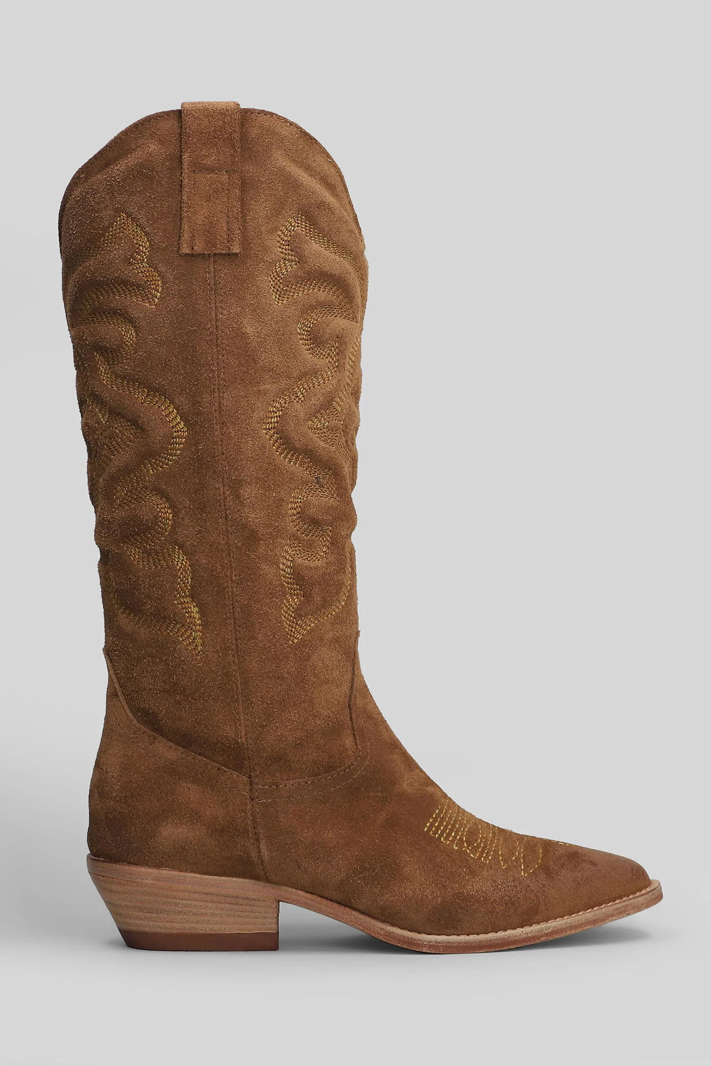 texan boots in leather color suede