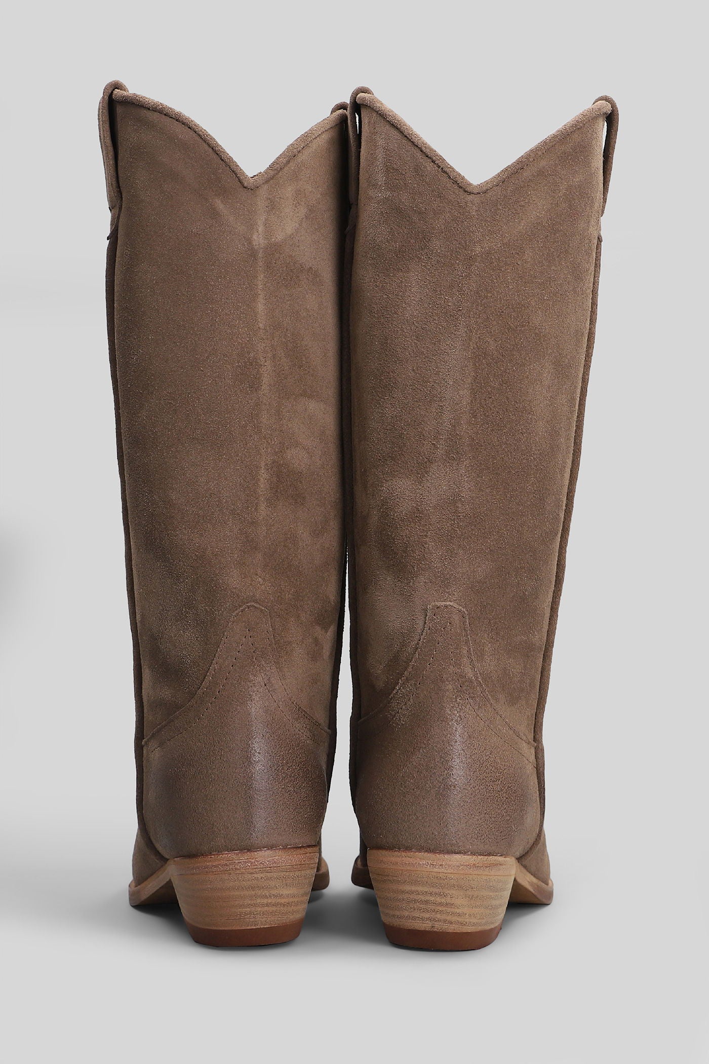 texan boots in taupe suede - Image 4