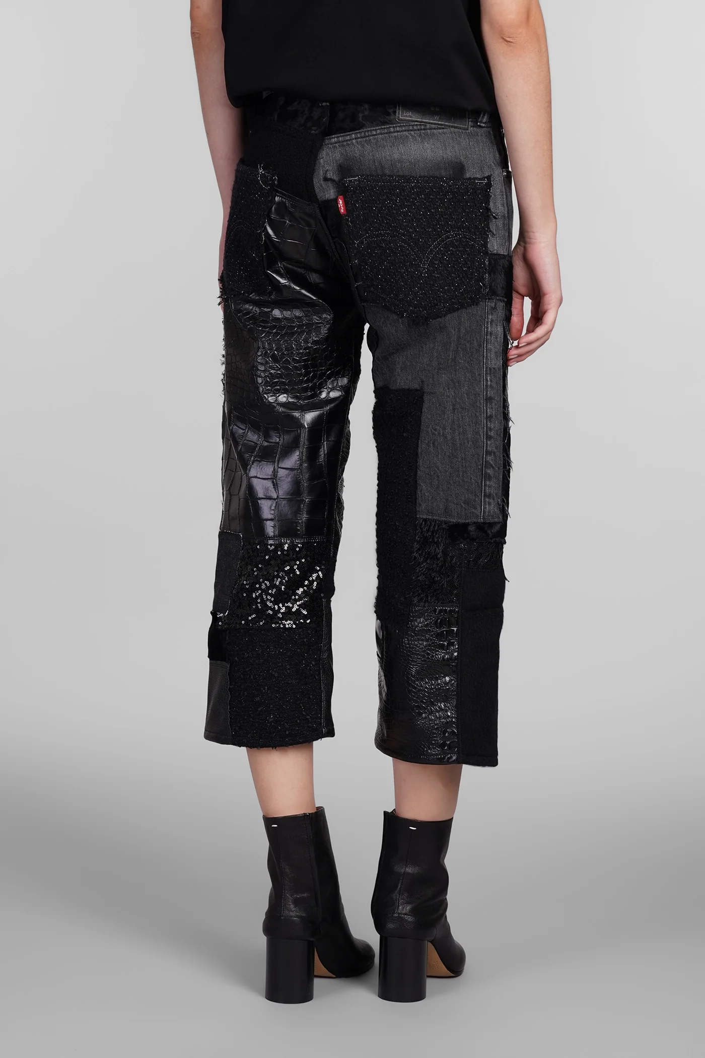 Jeans in black cotton - Image 3