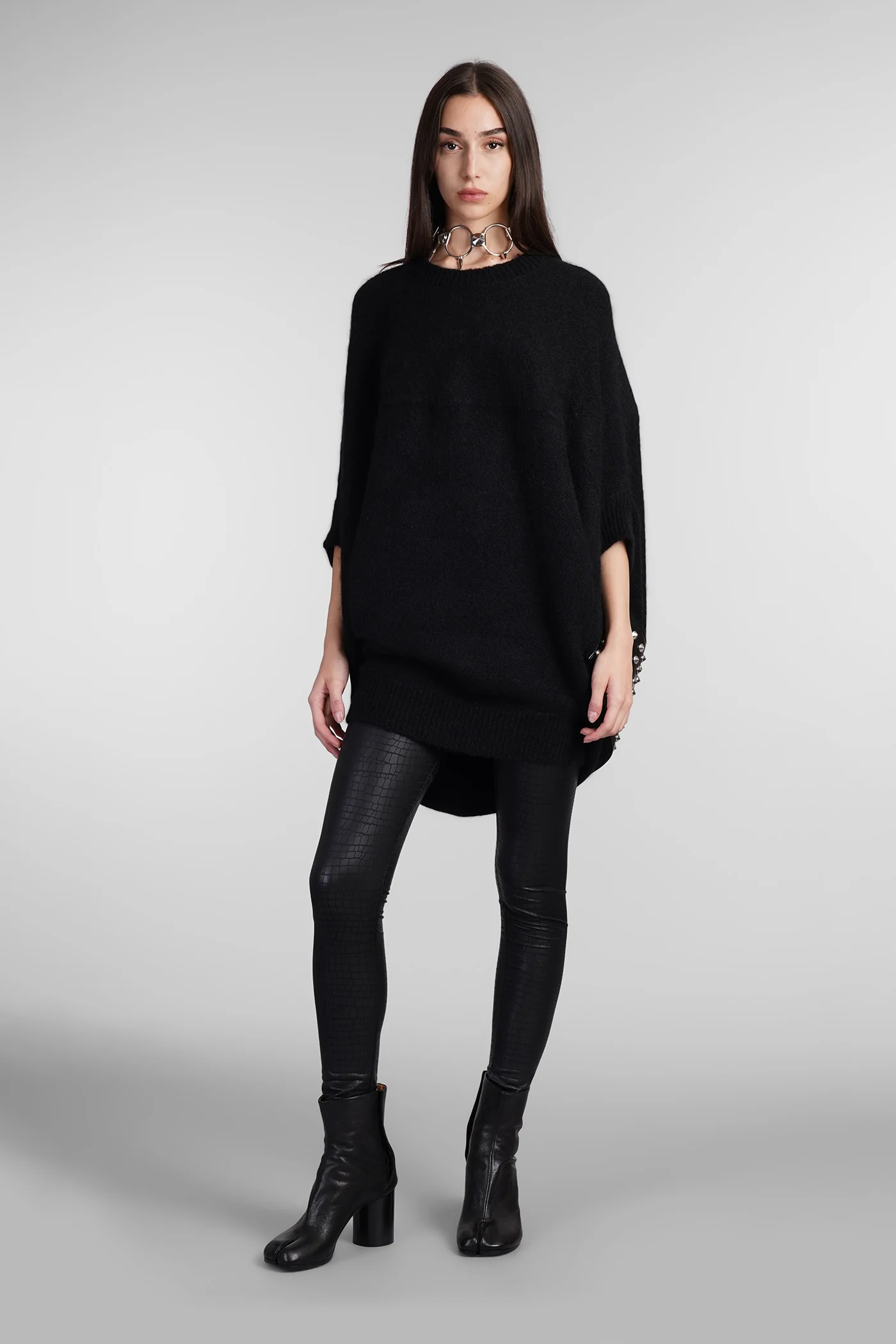 Knitwear in black wool - Image 2