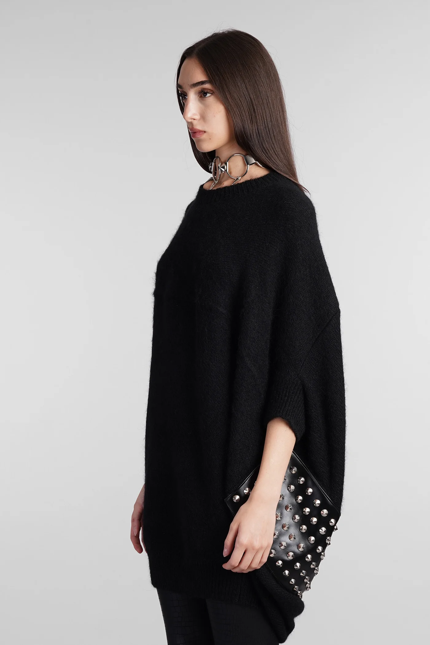 Knitwear in black wool - Image 4
