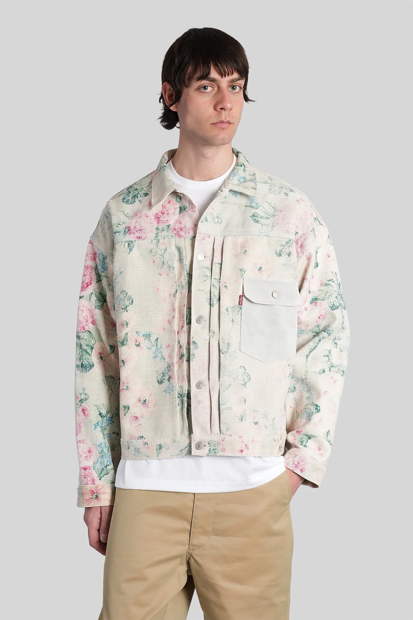 Casual jacket in beige Rayon