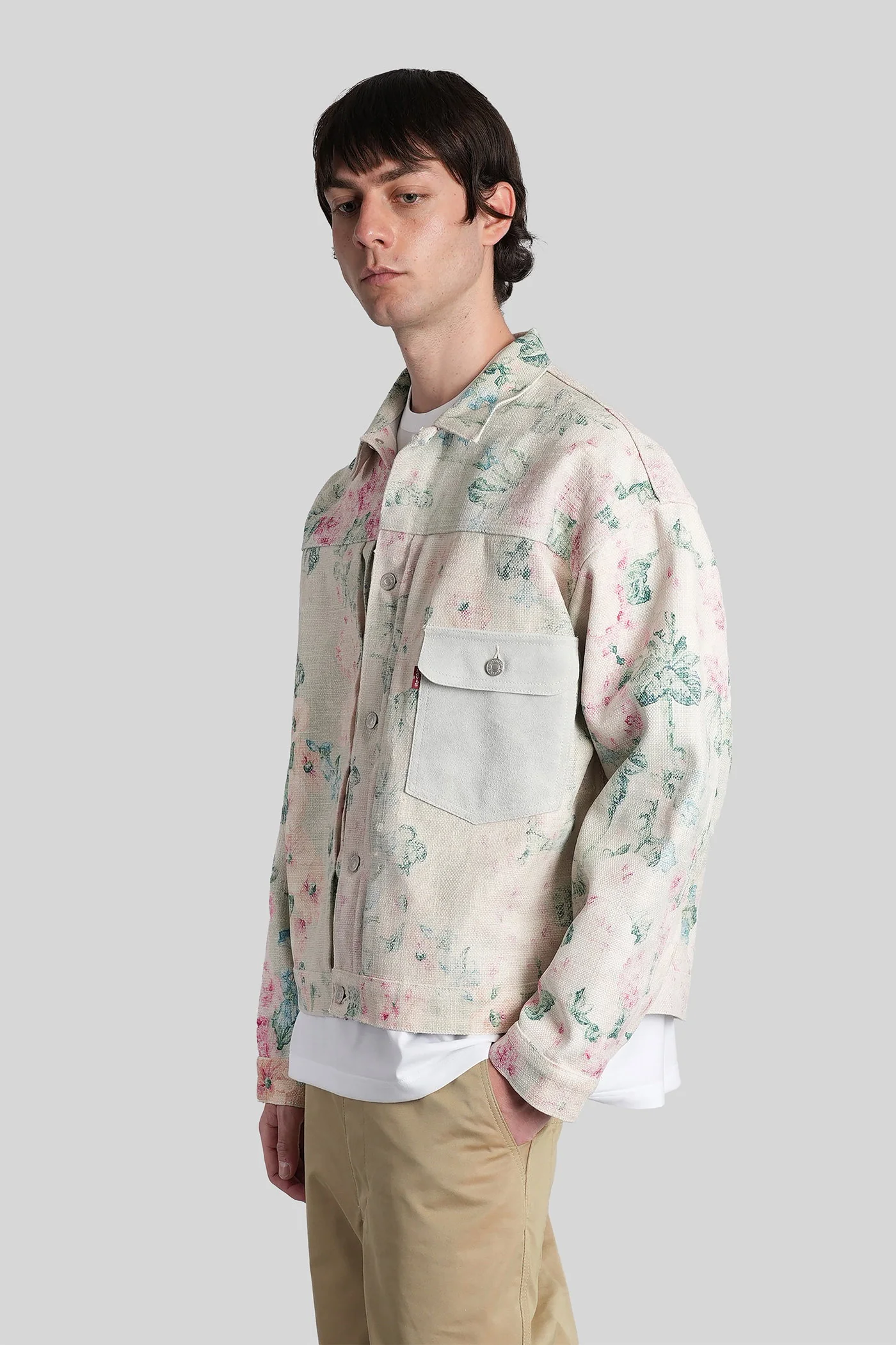 Casual jacket in beige Rayon - Image 4