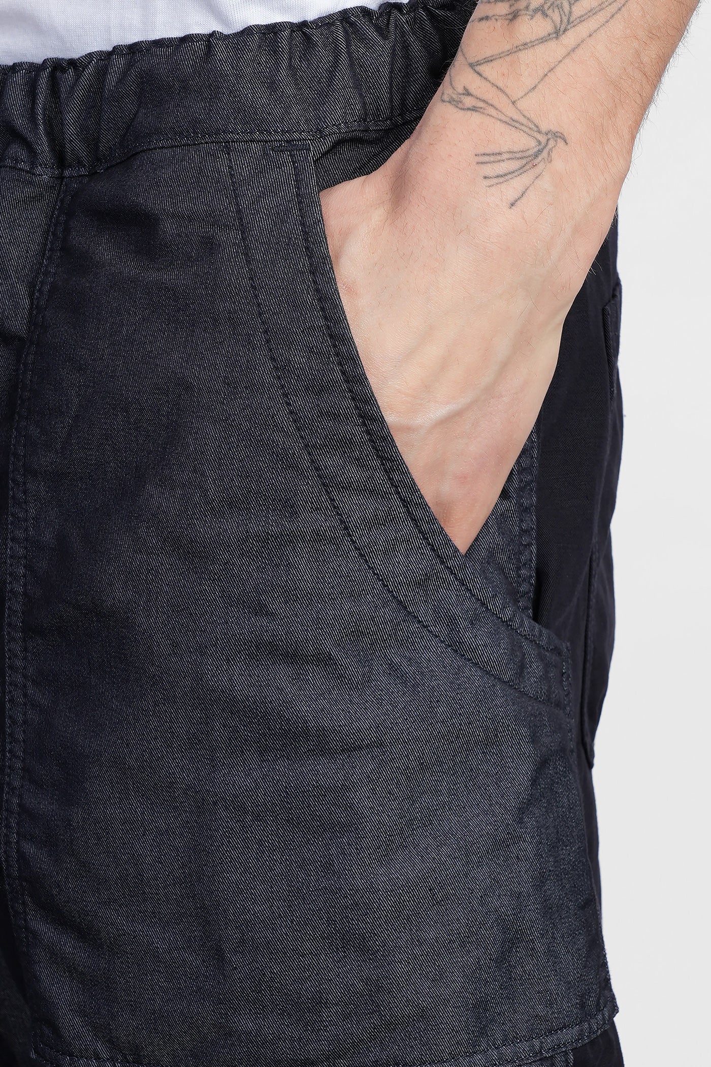 Pants in blue cotton - Image 5