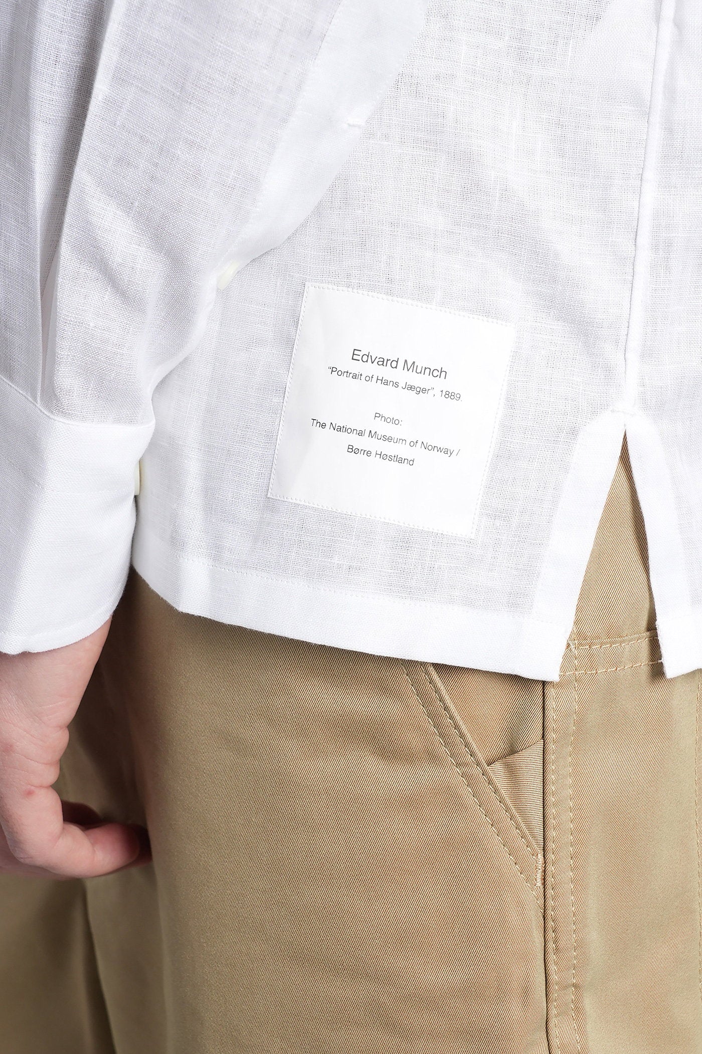 Shirt in white linen - Image 5