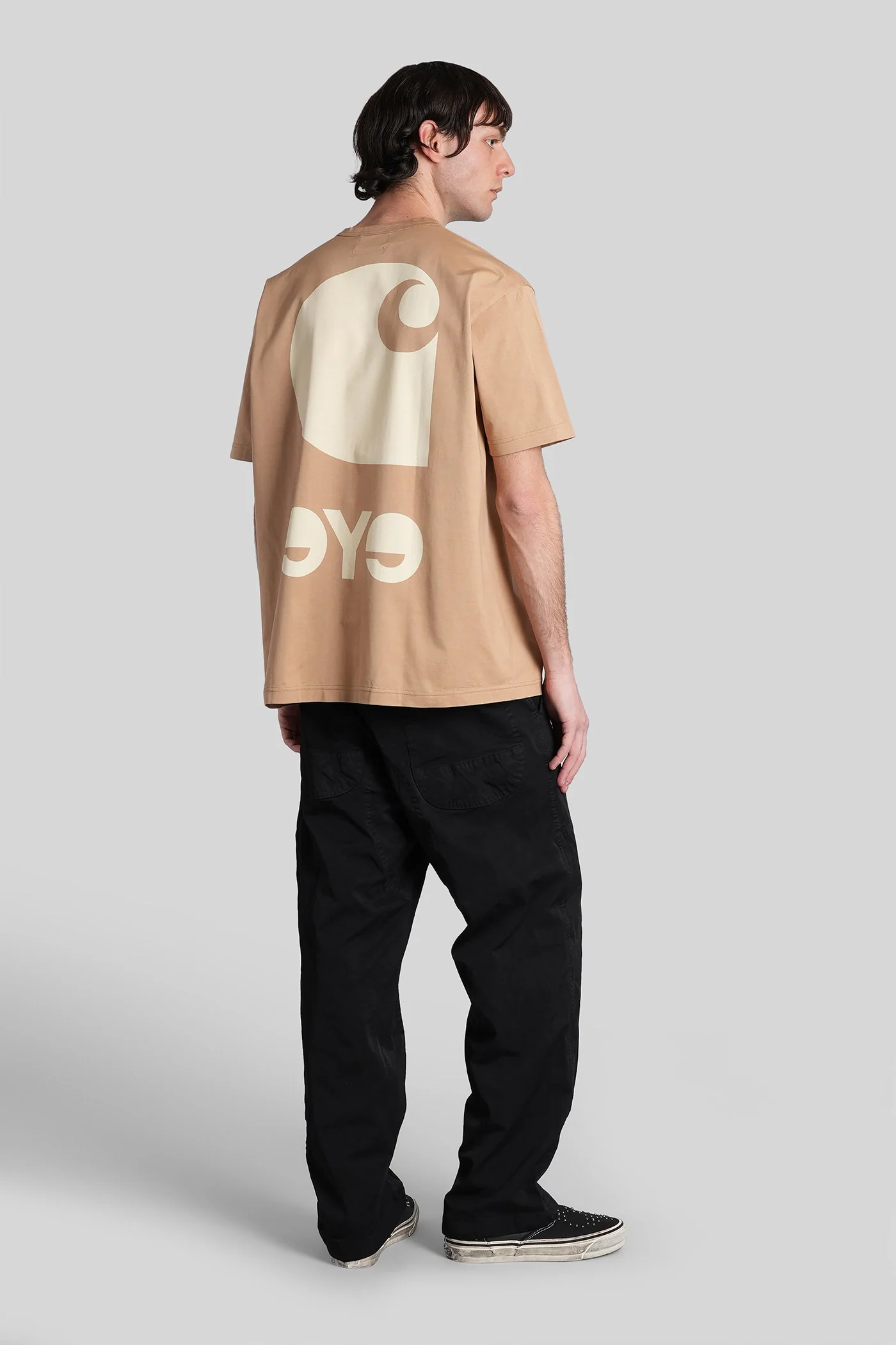 T-Shirt in beige cotton - Image 2