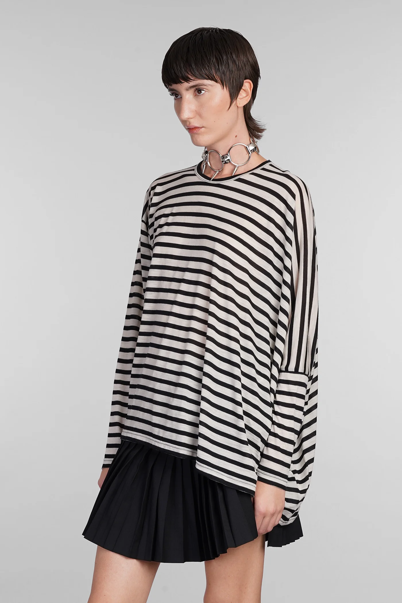 T-Shirt in beige wool - Image 4