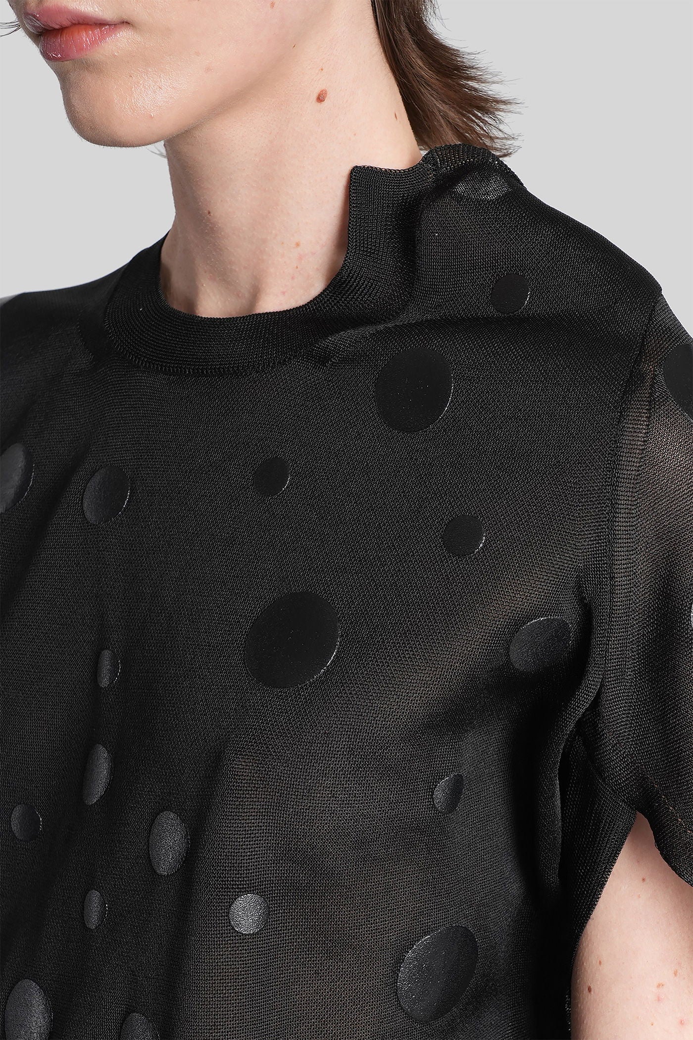 T-Shirt in black nylon - Image 5
