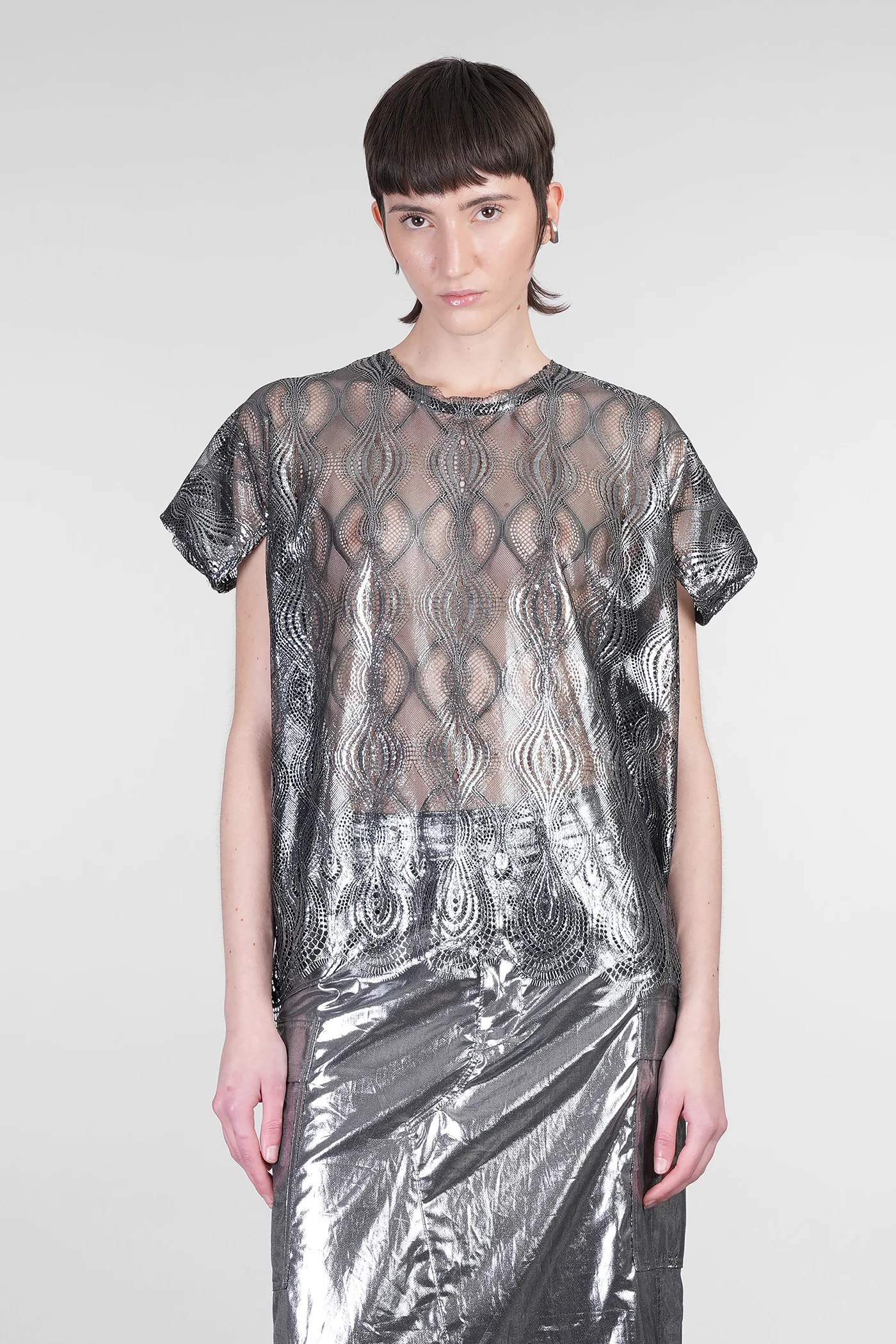 T-Shirt in black polyester