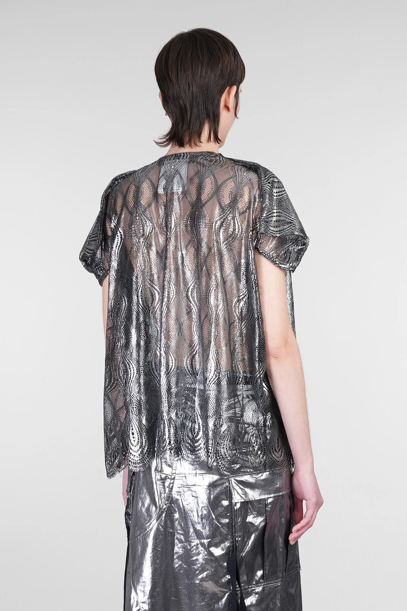 T-Shirt in black polyester - Image 3