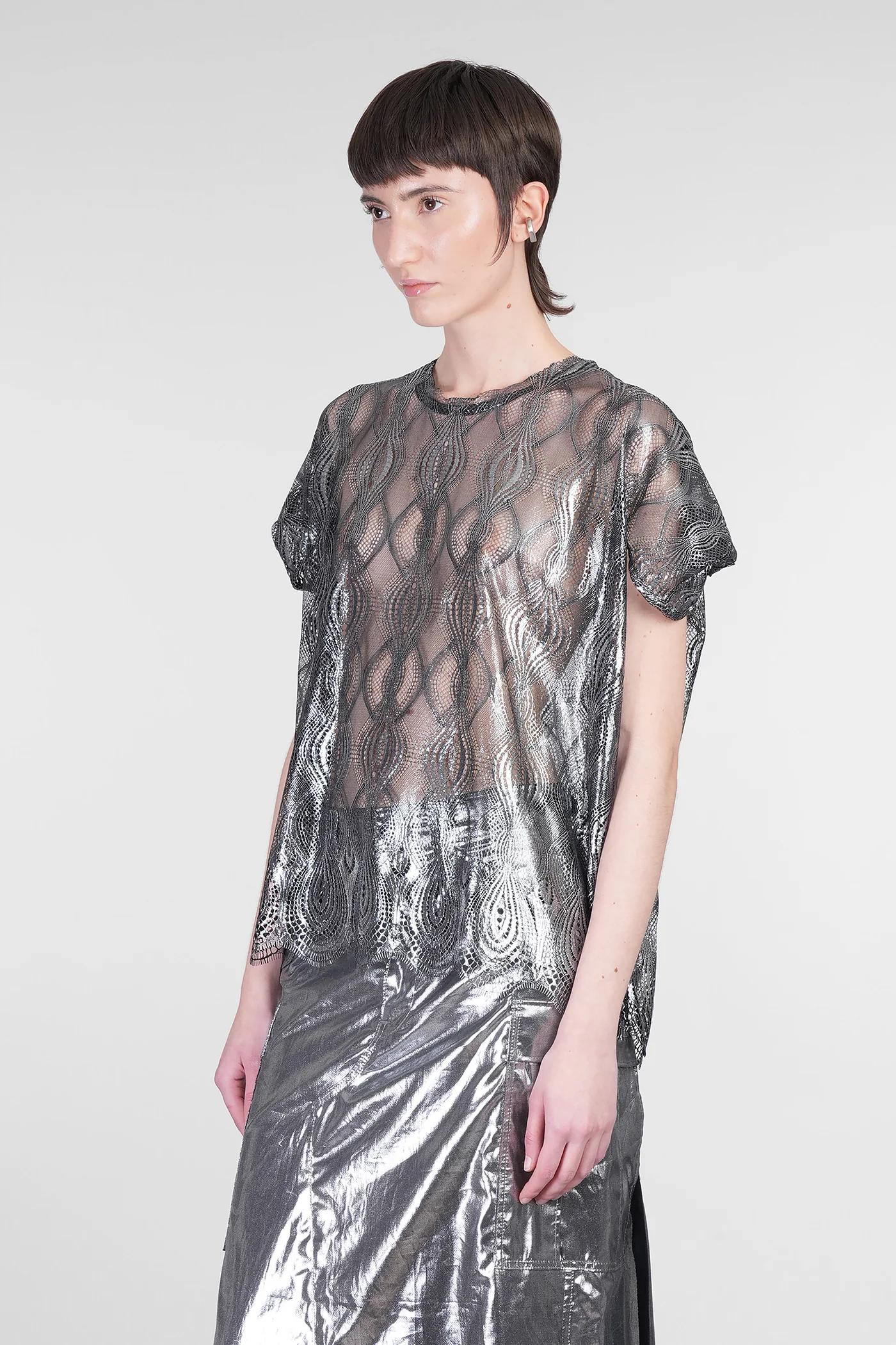 T-Shirt in black polyester - Image 4