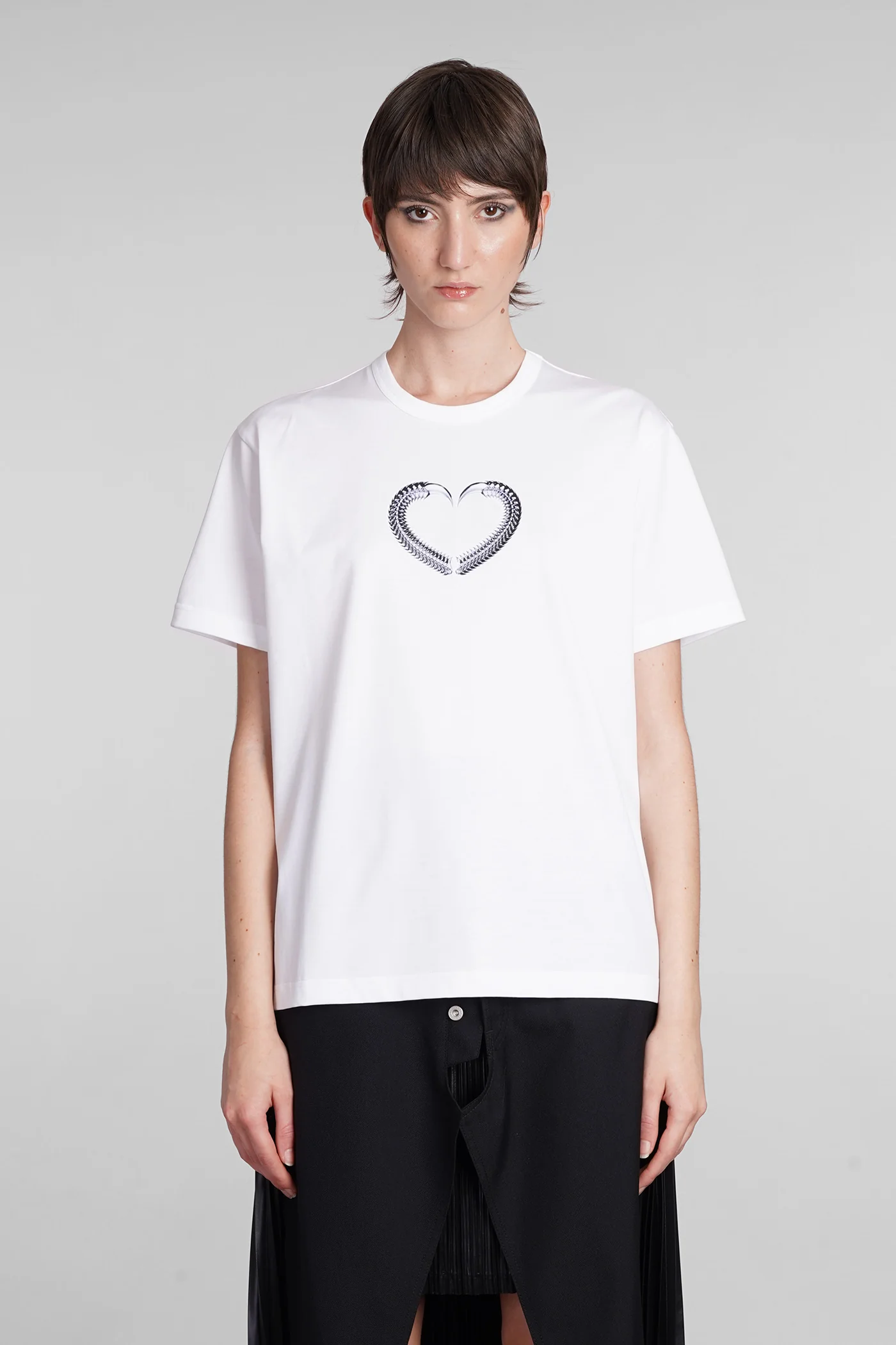 T-Shirt in white cotton