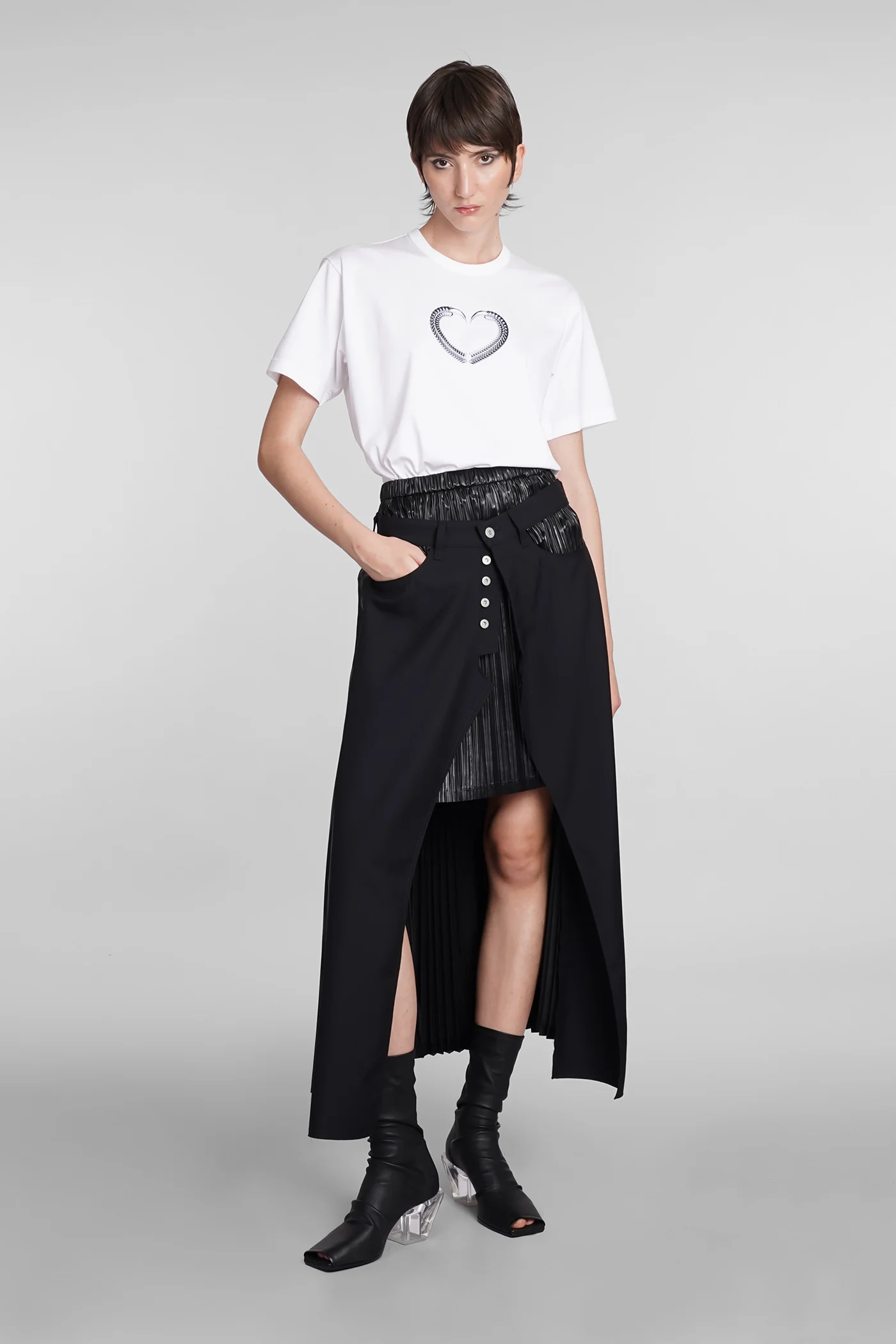 T-Shirt in white cotton - Image 2