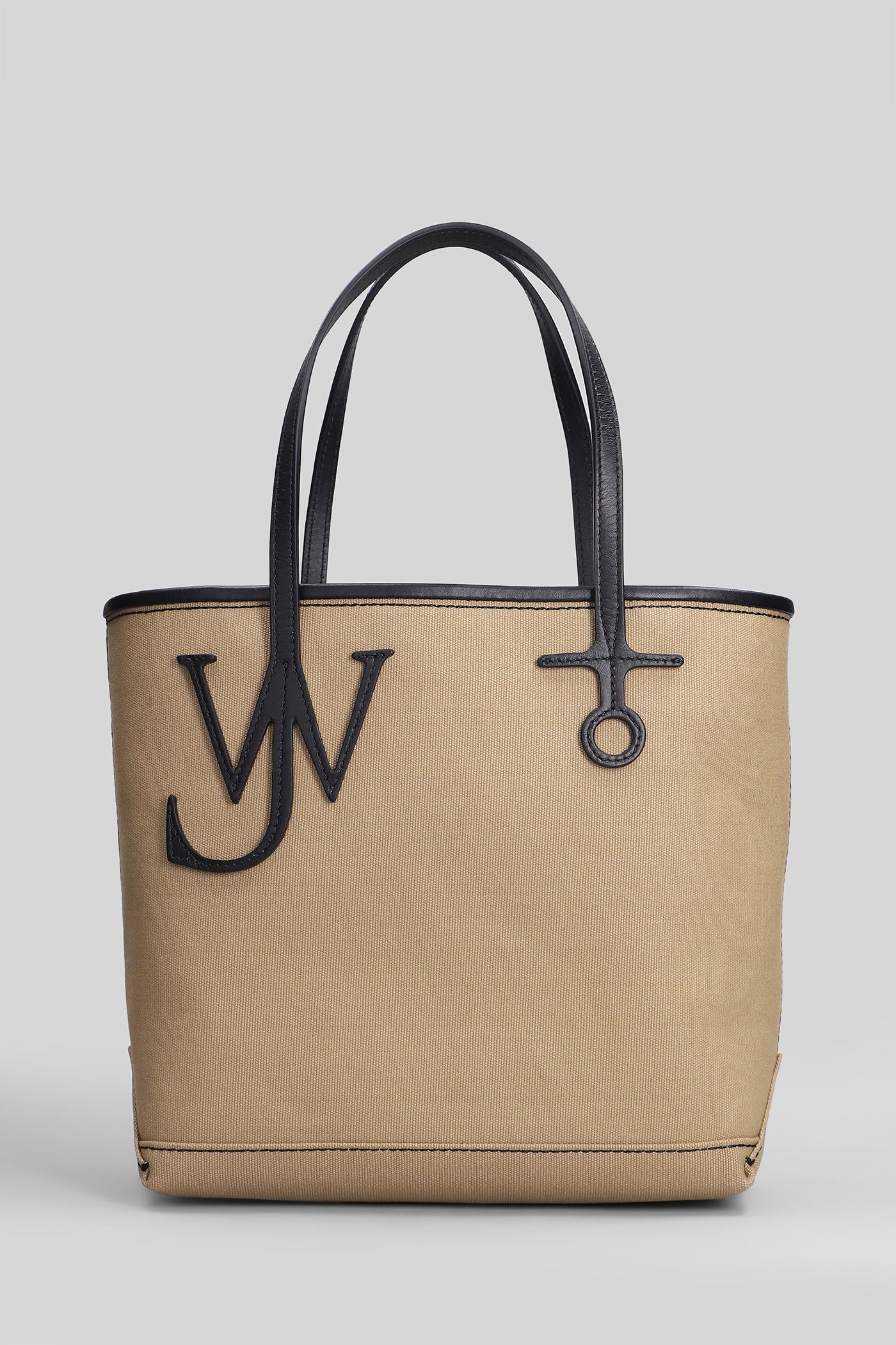Anchor small Tote in beige leather