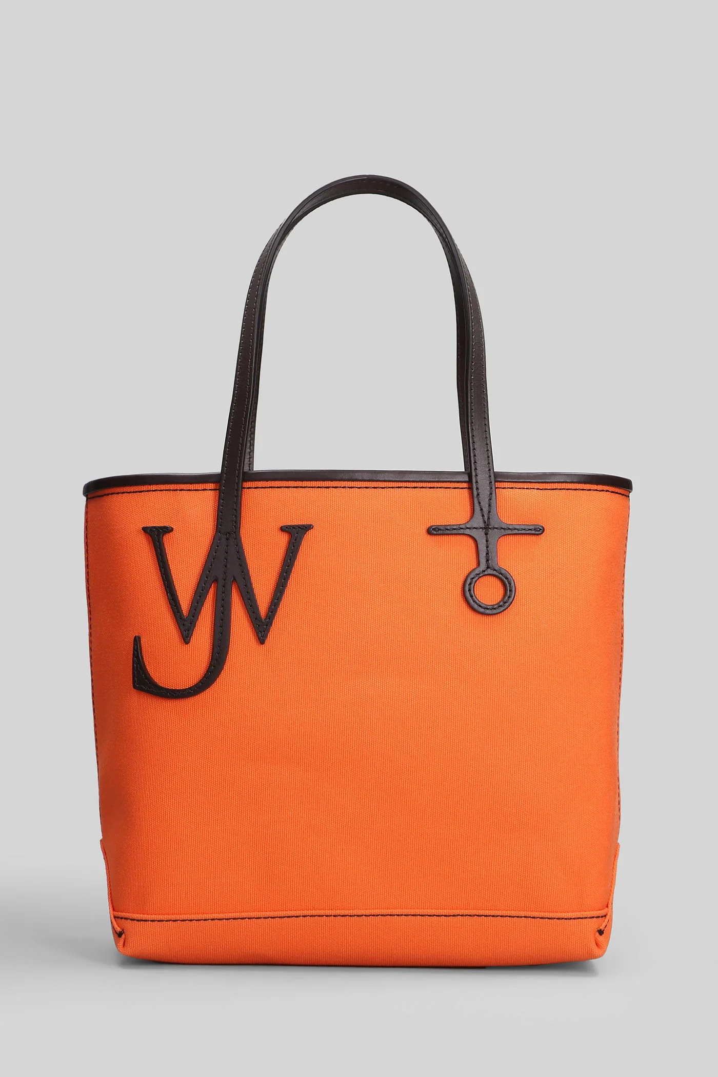 Anchor small Tote in orange leather