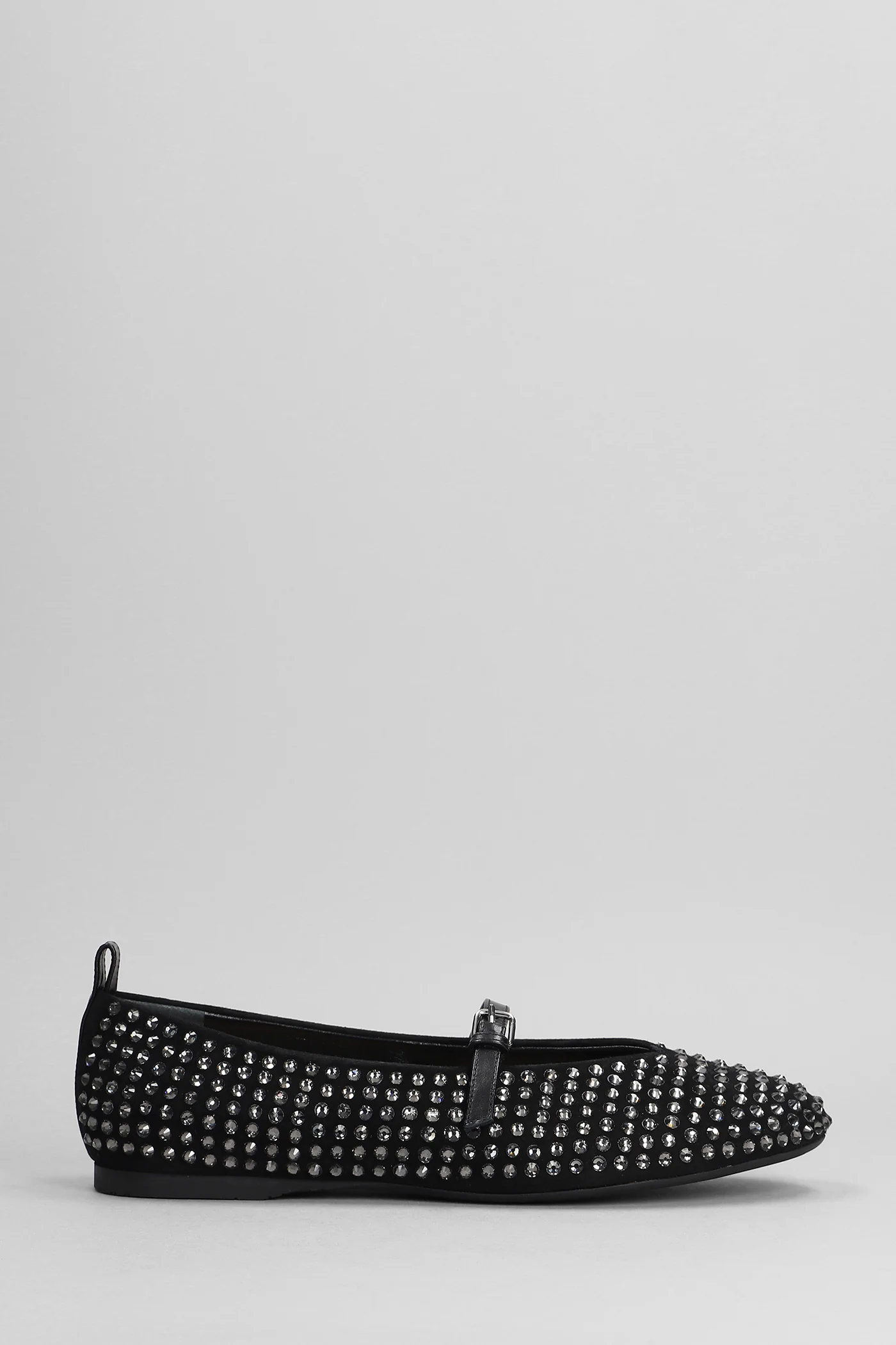 Ballerina Strass Ballet flats in black suede