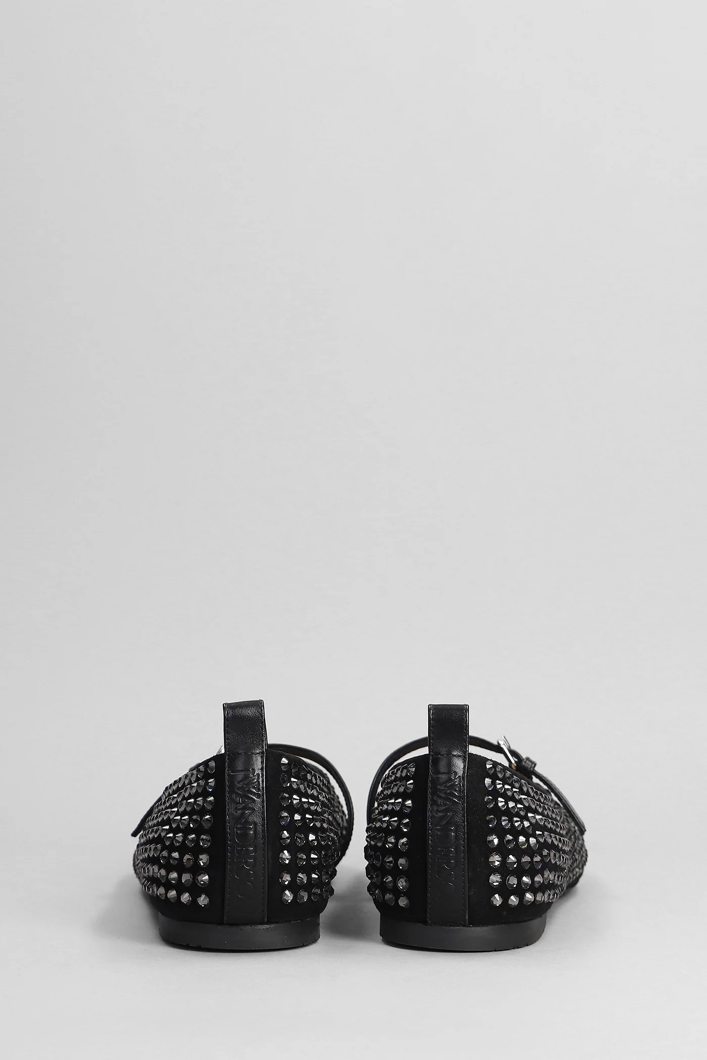 Ballerina Strass Ballet flats in black suede - Image 4