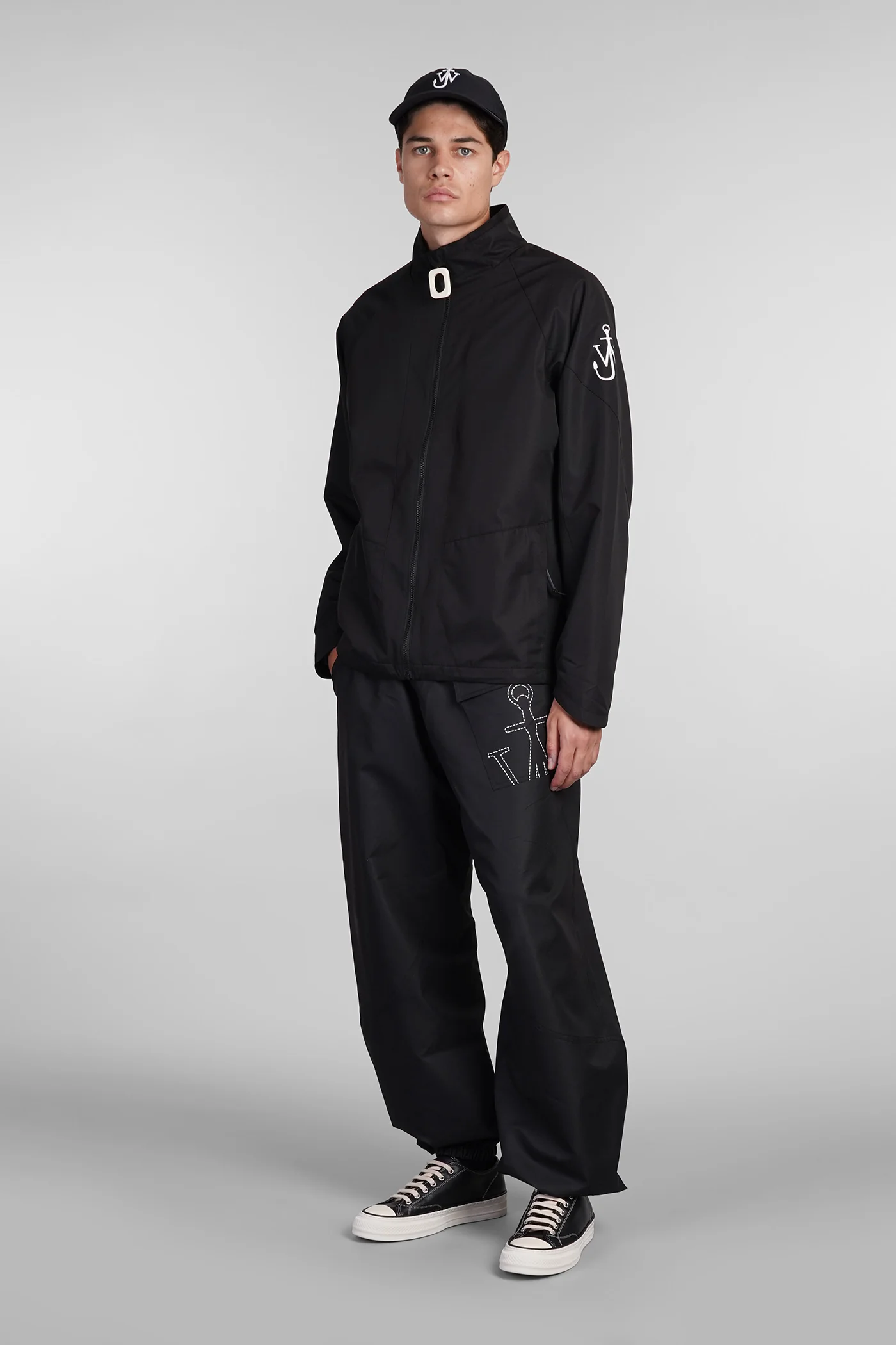 Casual jacket in black polyester - Image 2
