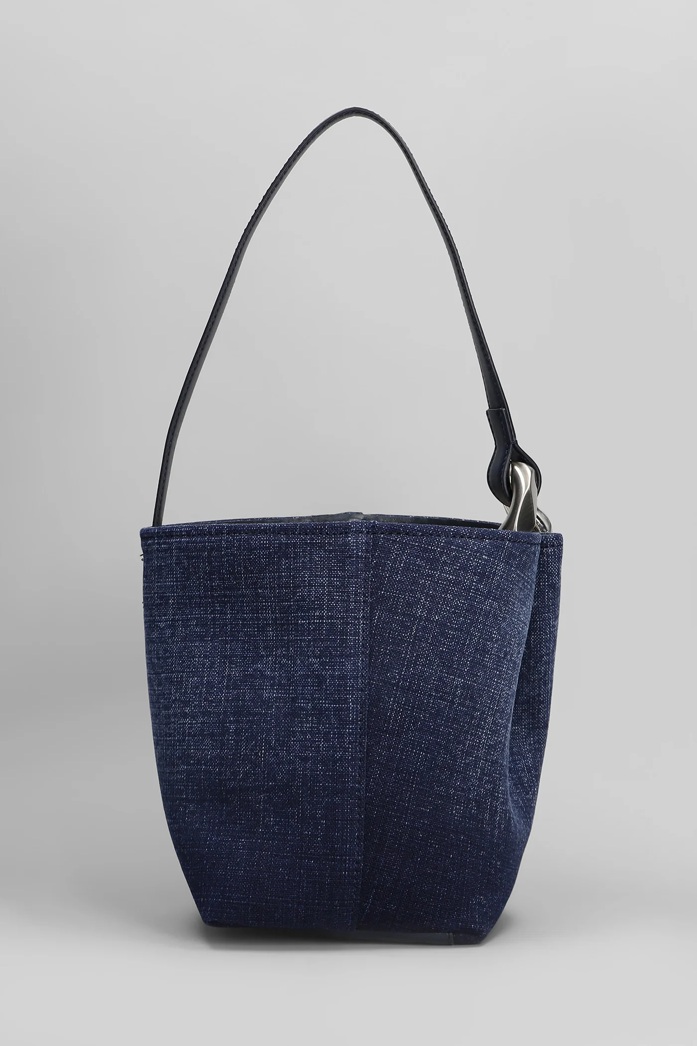 Corner Hand bag in blue cotton - Image 3