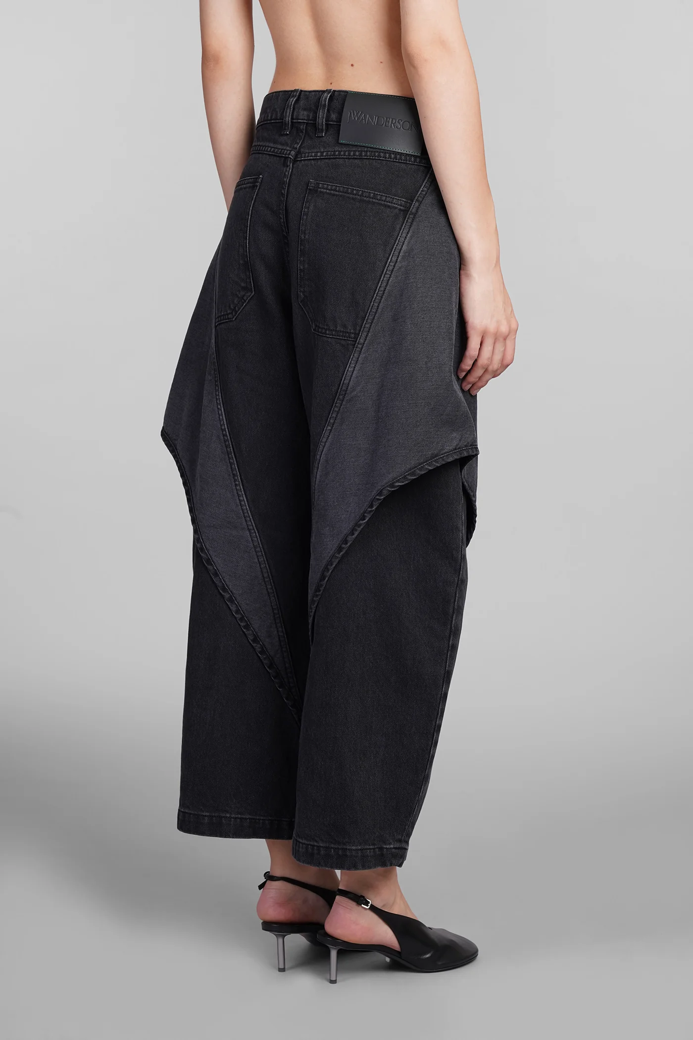 Jeans in black cotton - Image 3