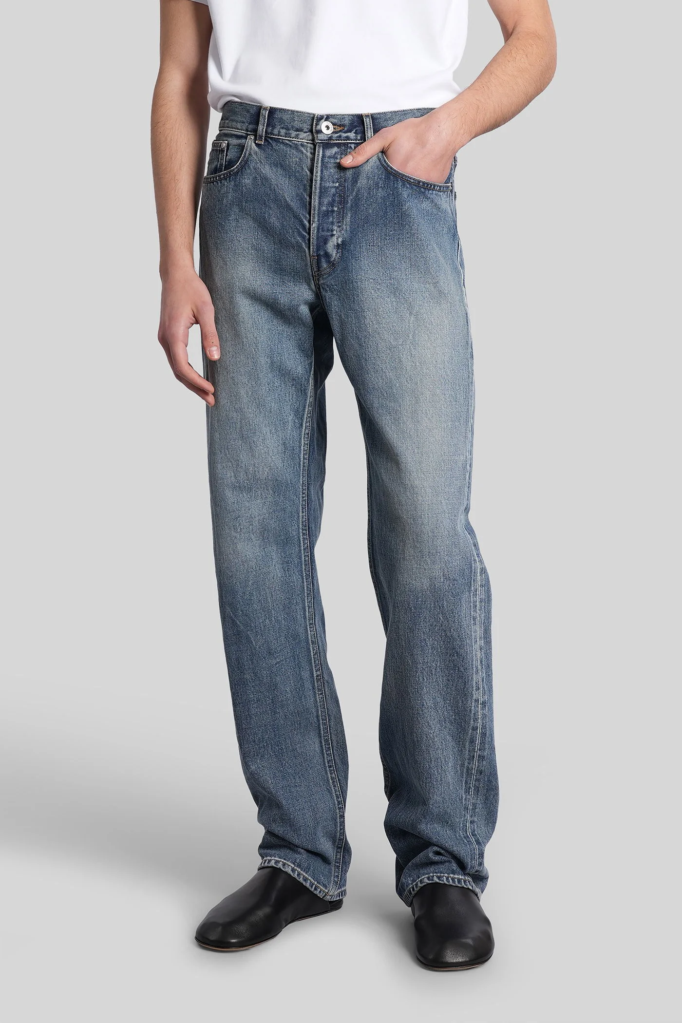 Jeans in blue denim