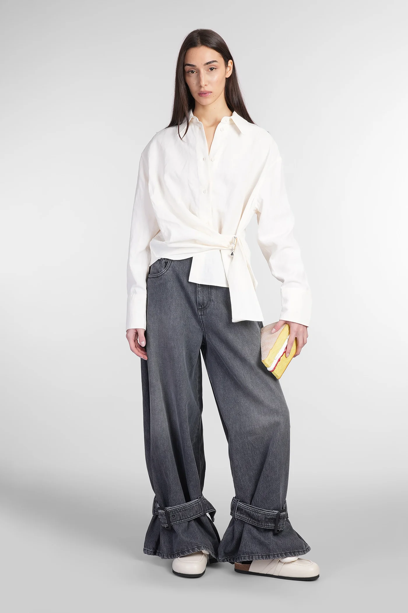 Jeans in grey denim - Image 2