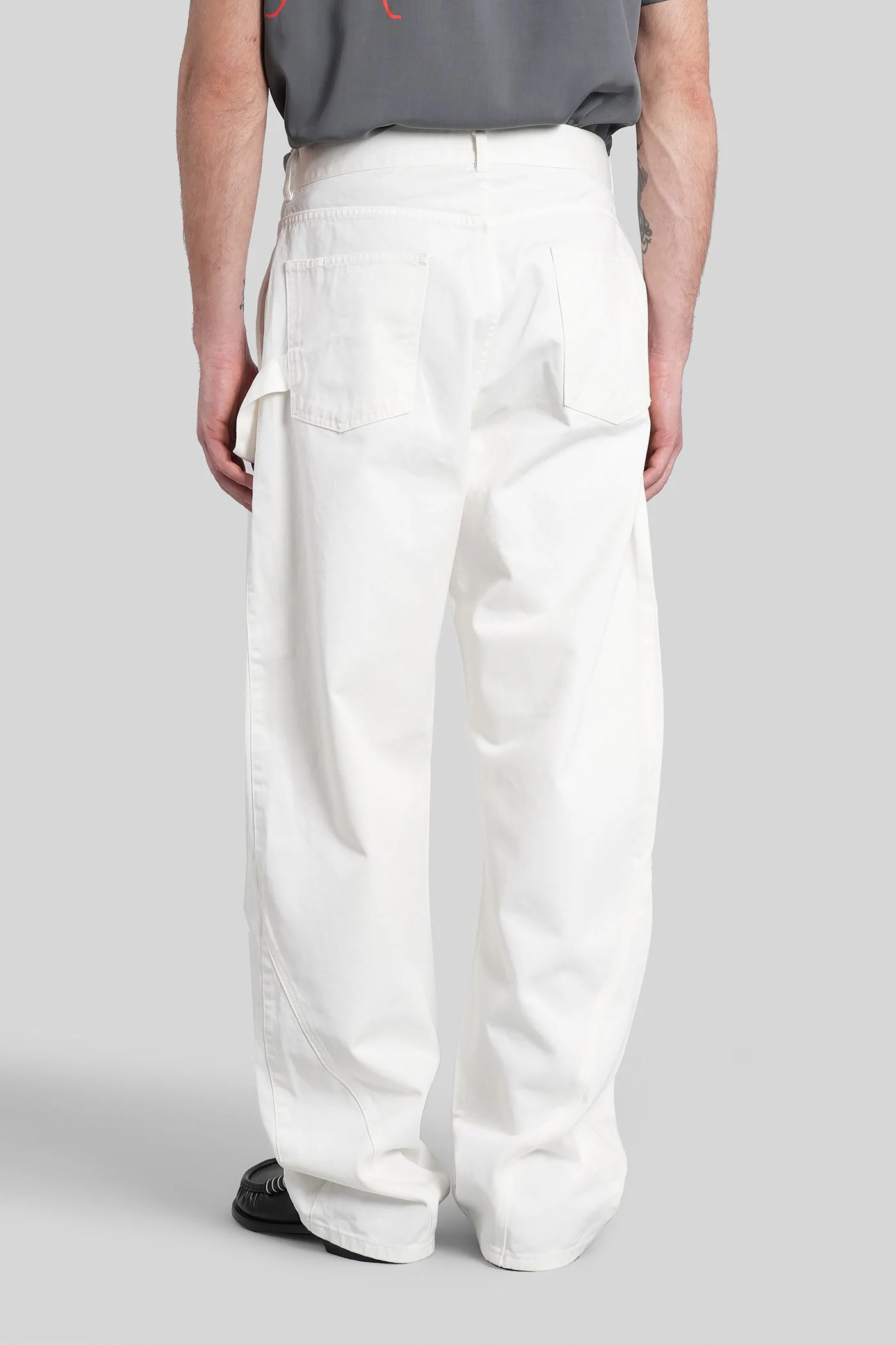 Jeans in white denim - Image 3