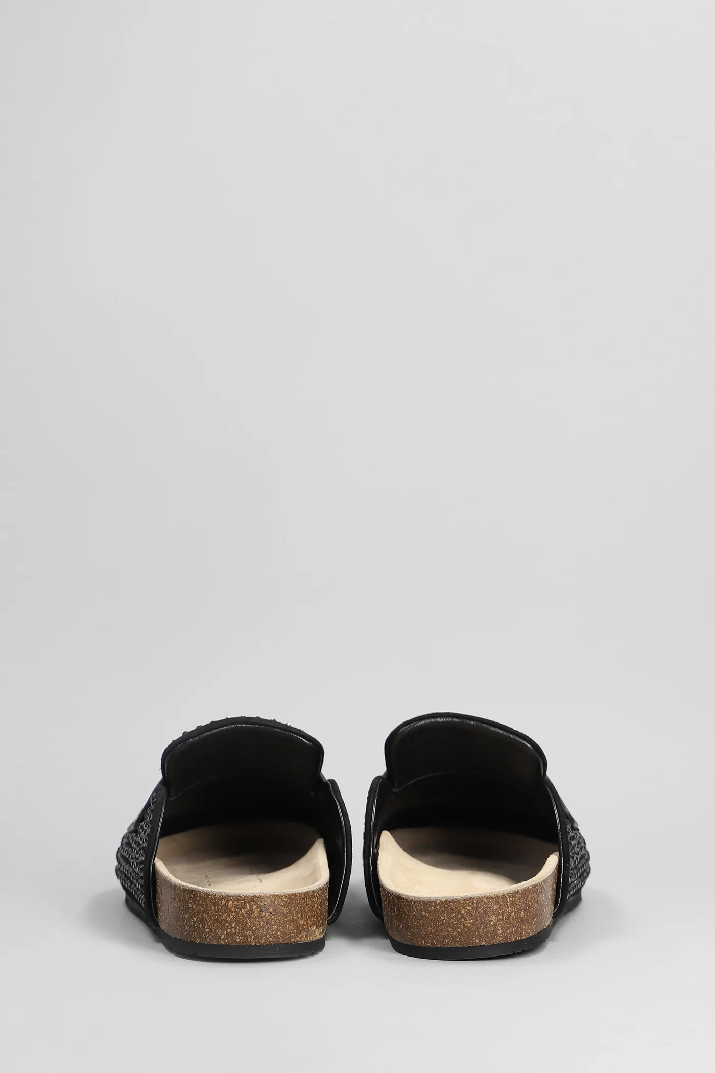 Loafer Crystal Slipper-Mule in black suede - Image 4