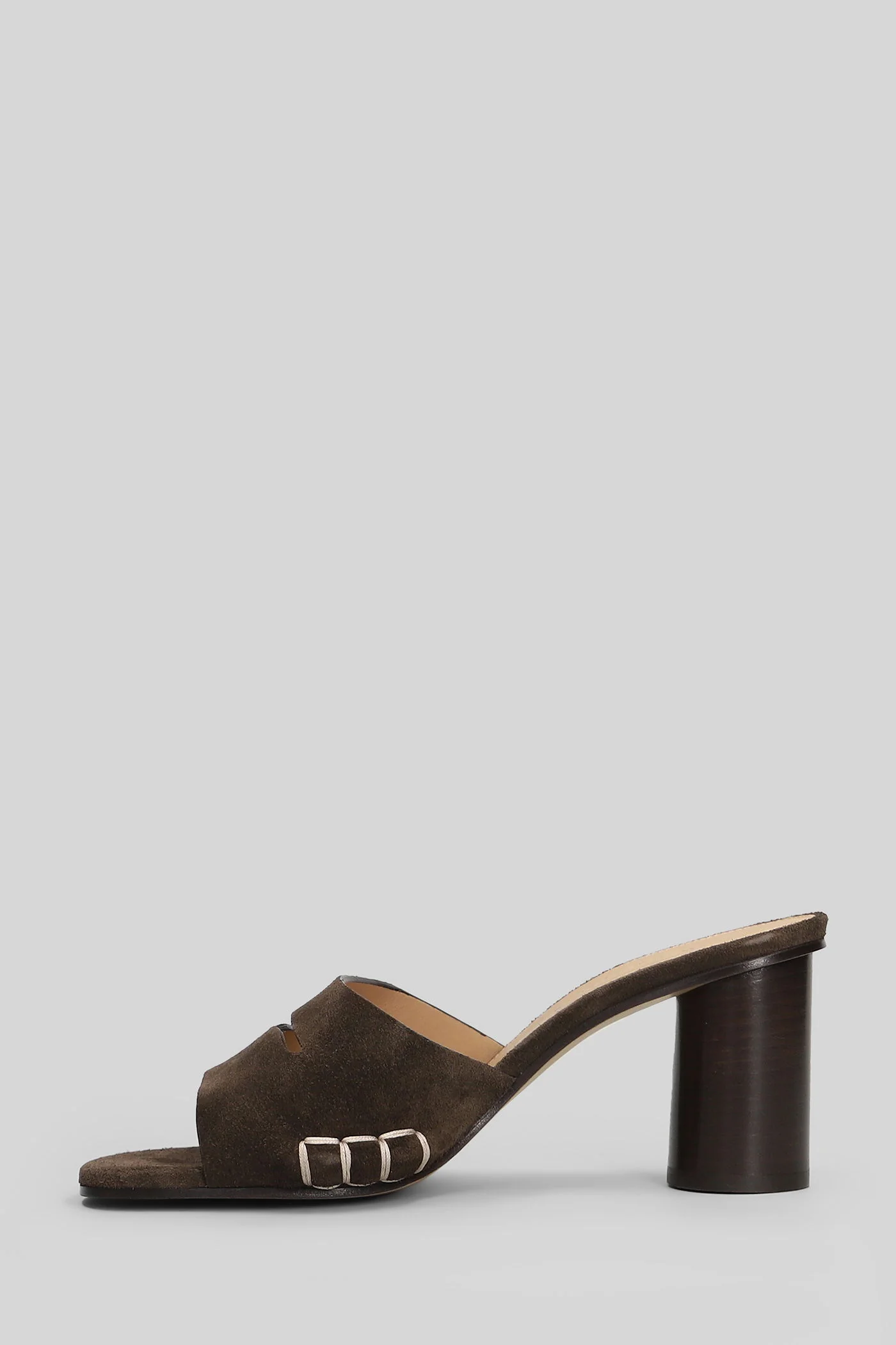 Sandals in brown leather - Image 3