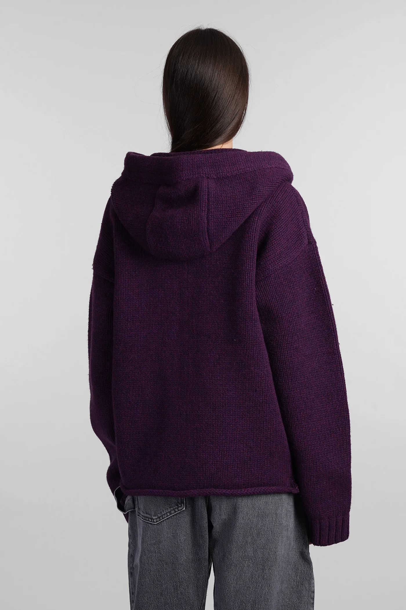 Sweatshirt in Viola wool - Image 3