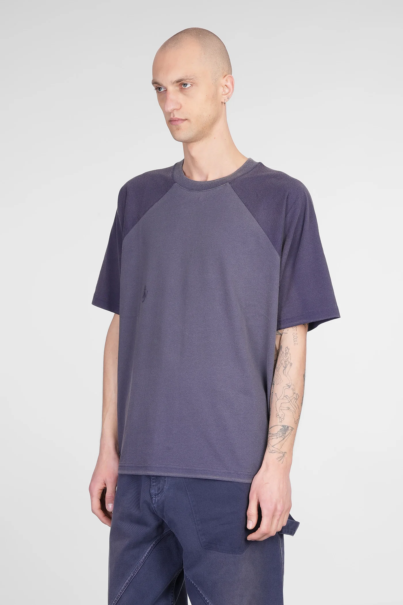 T-Shirt in blue cotton - Image 4