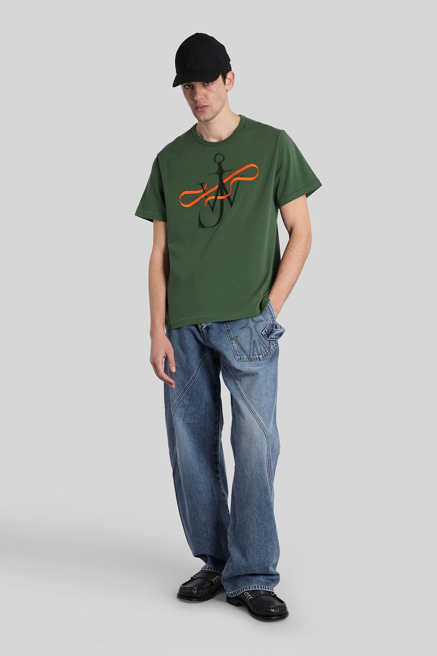 T-Shirt in green cotton - Image 2